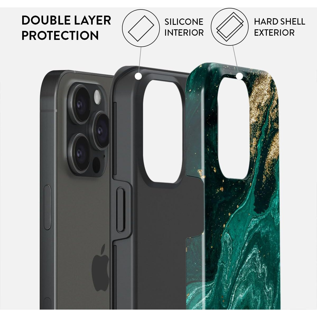 Burga Case For Iphone 15 Pro Max - Max Protective  Cute  Aesthetic  Trendy  Pattern Phone Cover  Fall Collection - Fits Apple Iphone 15 Pro Max Case  Cobertor Para Iphone15 Promax Cases