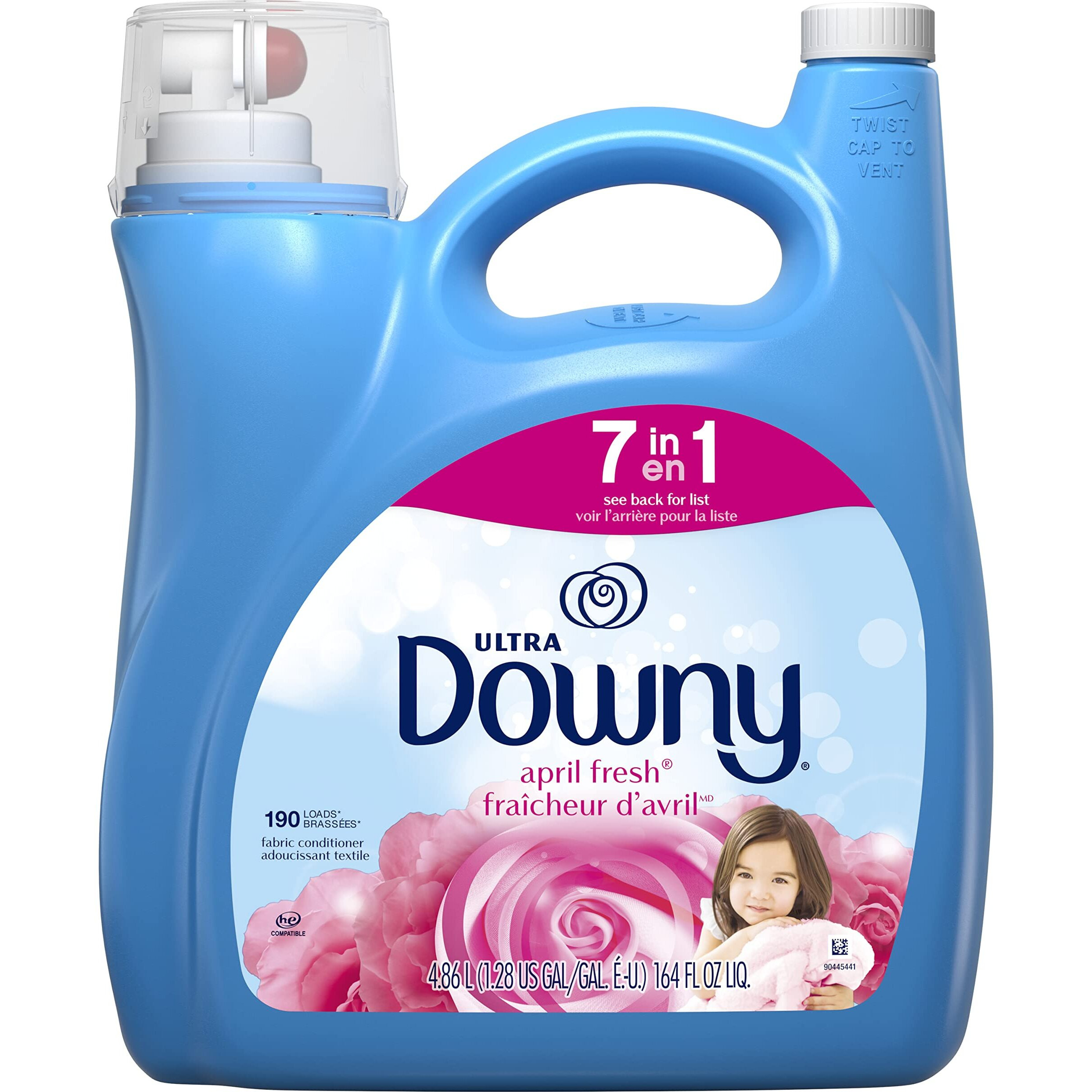 Downy April Fresh Liquid Fabric Conditioner (Fabric Softener)  164 Fl Oz  190 Loads