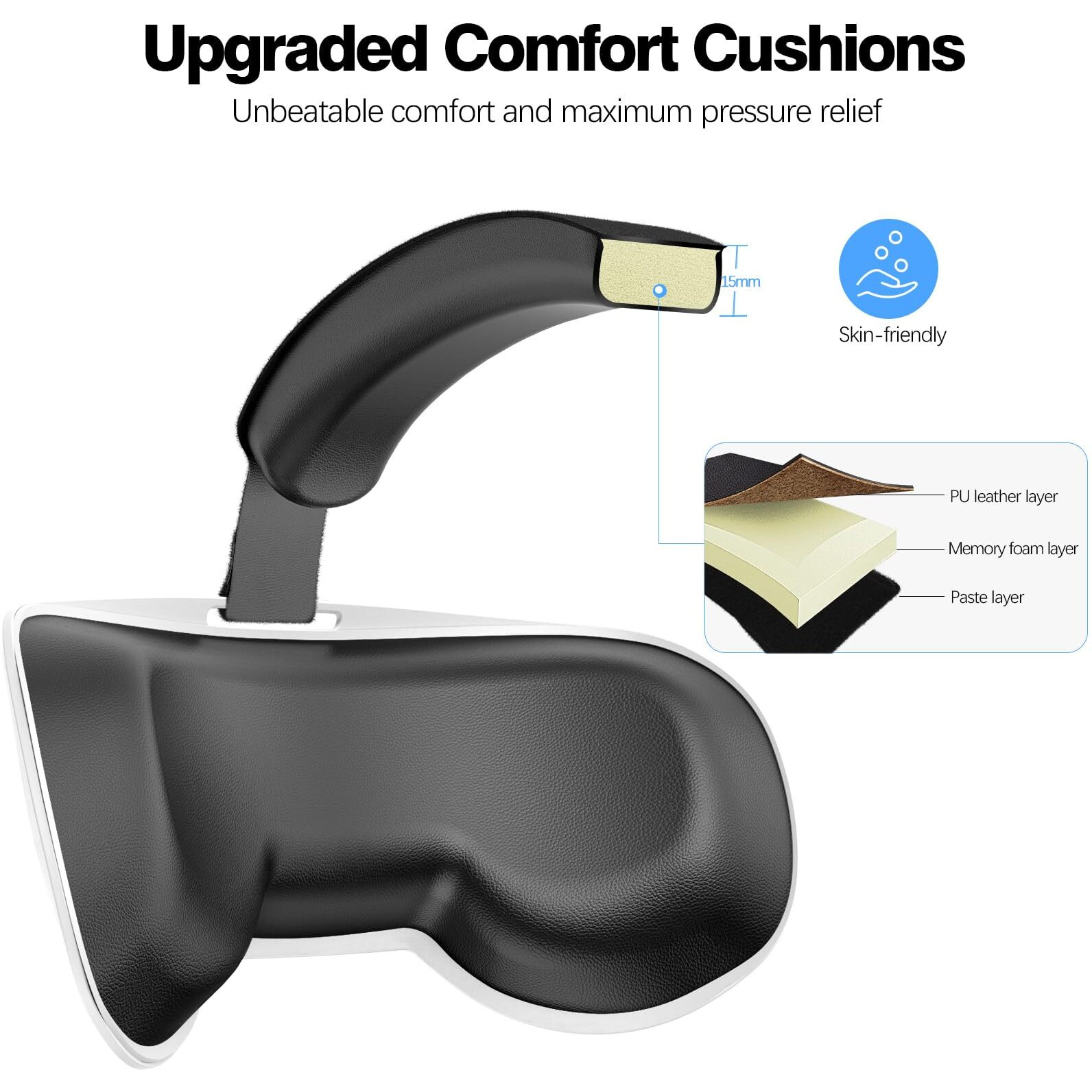 Vznek Head Strap Compatible With Oculus Quest 2 Meta Quest 2 Accessories Adjustable Elite Strap Replacement For Enhanced Comfort Support And Gaming Immersion In Vr (Without Battery)
