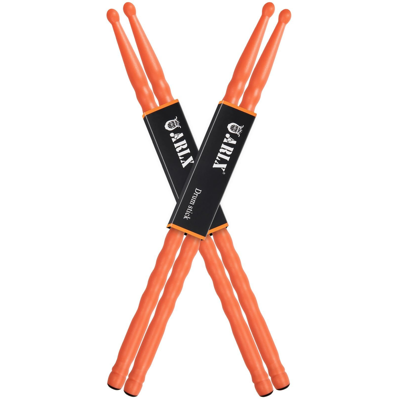 Drum Sticks 5A 2 Pack Orange Carbon Fiber Drumsticks