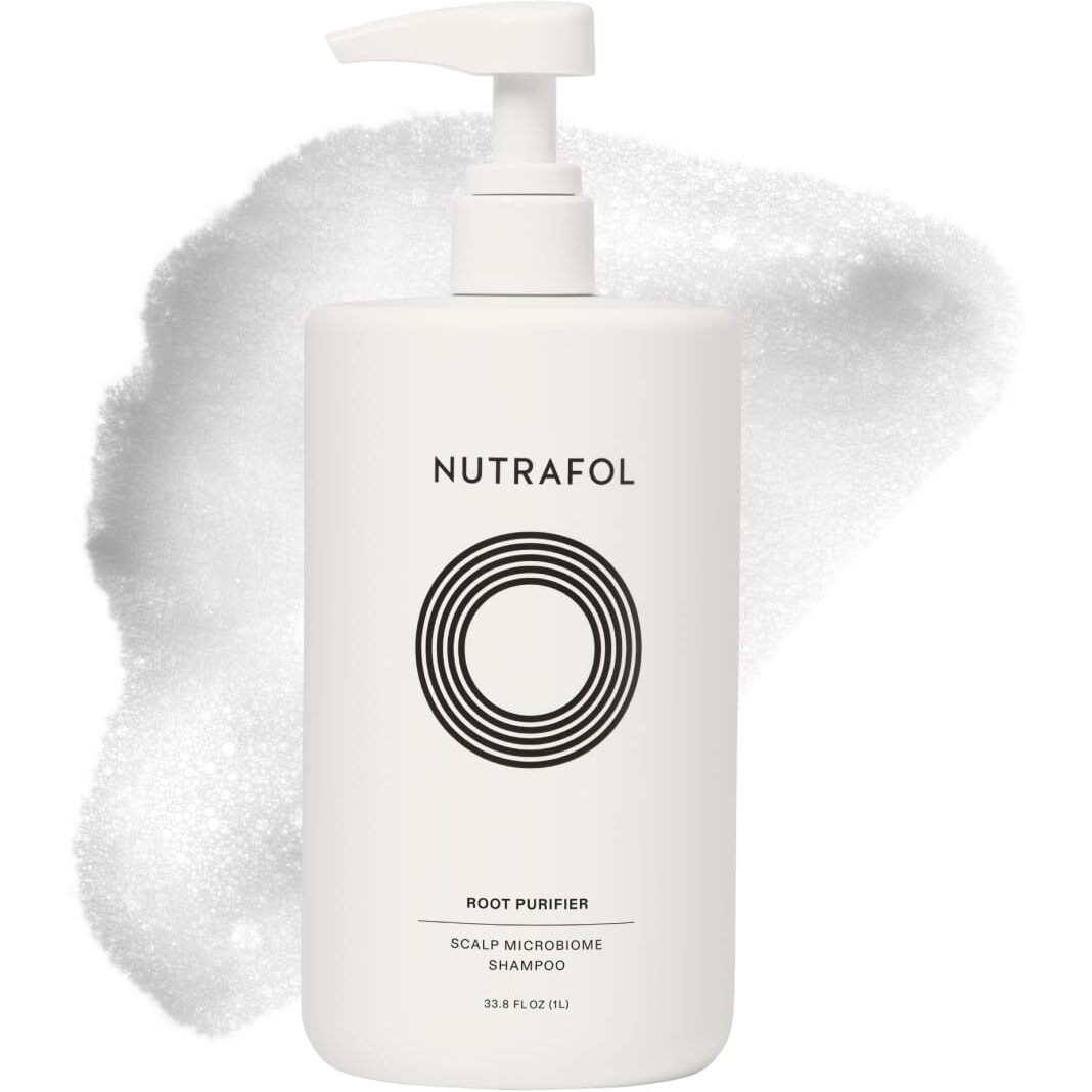 Nutrafol Shampoo  Cleanse And Hydrate Hair And Scalp  Improves Hair Volume  Strength And Texture  Physician-Formulated For Thinning Hair. Color Safe  Sultate Free - 1 Liter Bottle