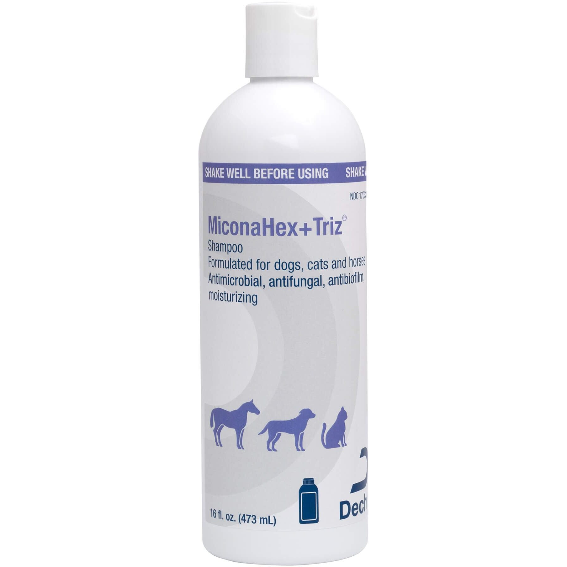 Miconahex+Triz Shampoo For Dogs  Cats And Horses  16 Oz