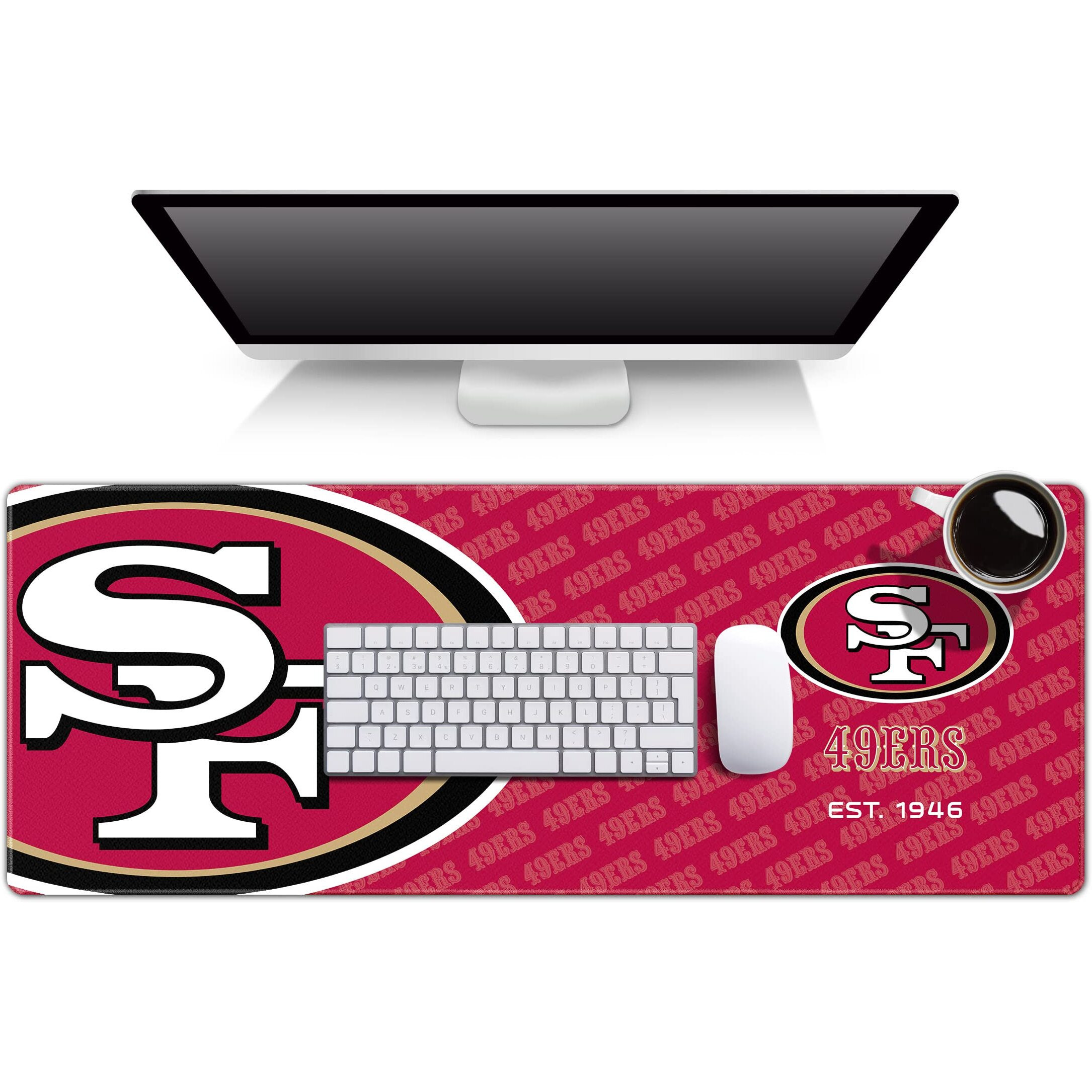 Youthefan Nfl San Francisco 49Ers Logo Series Desk Pad Smu