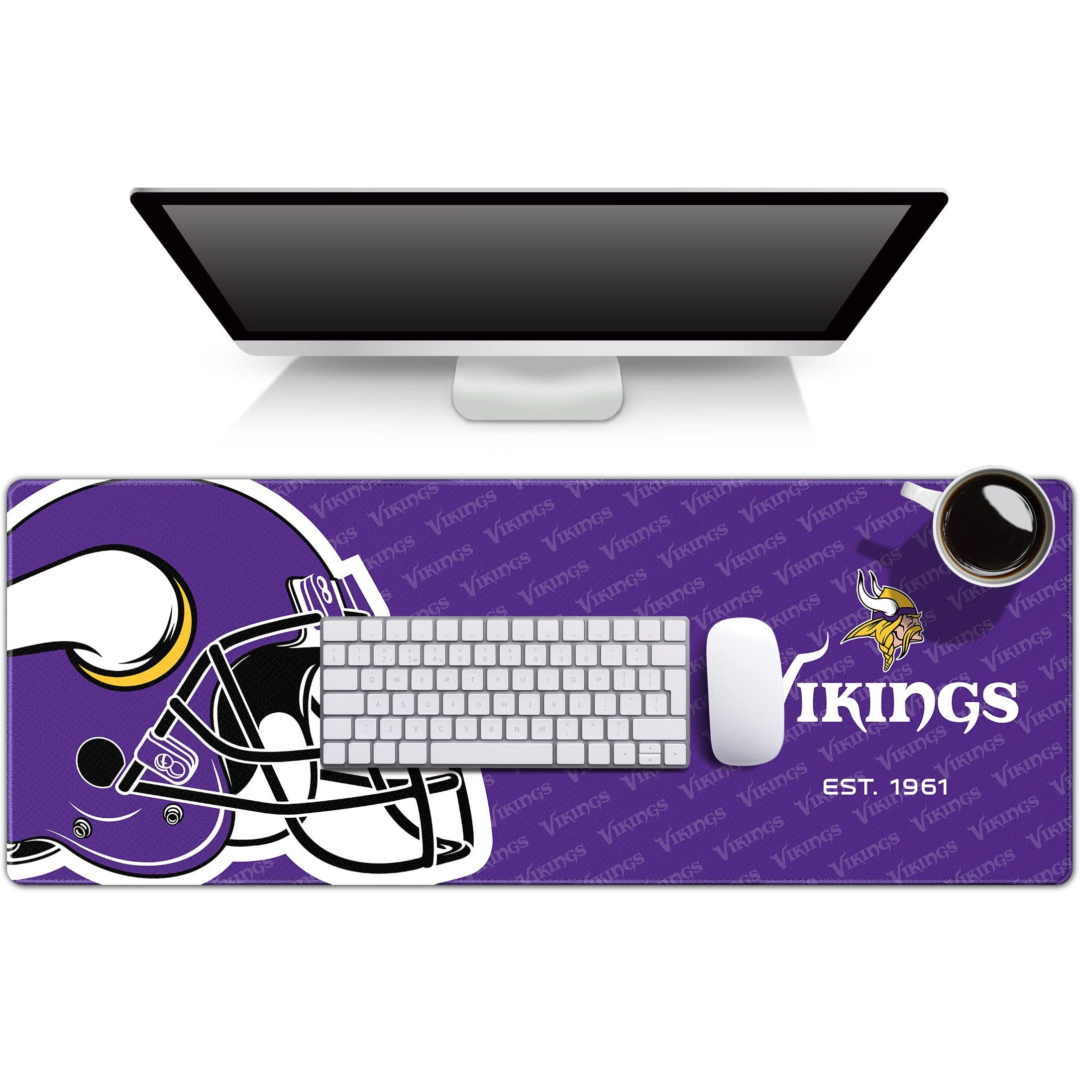 Youthefan Nfl Minnesota Vikings Logo Series Desk Pad Smu