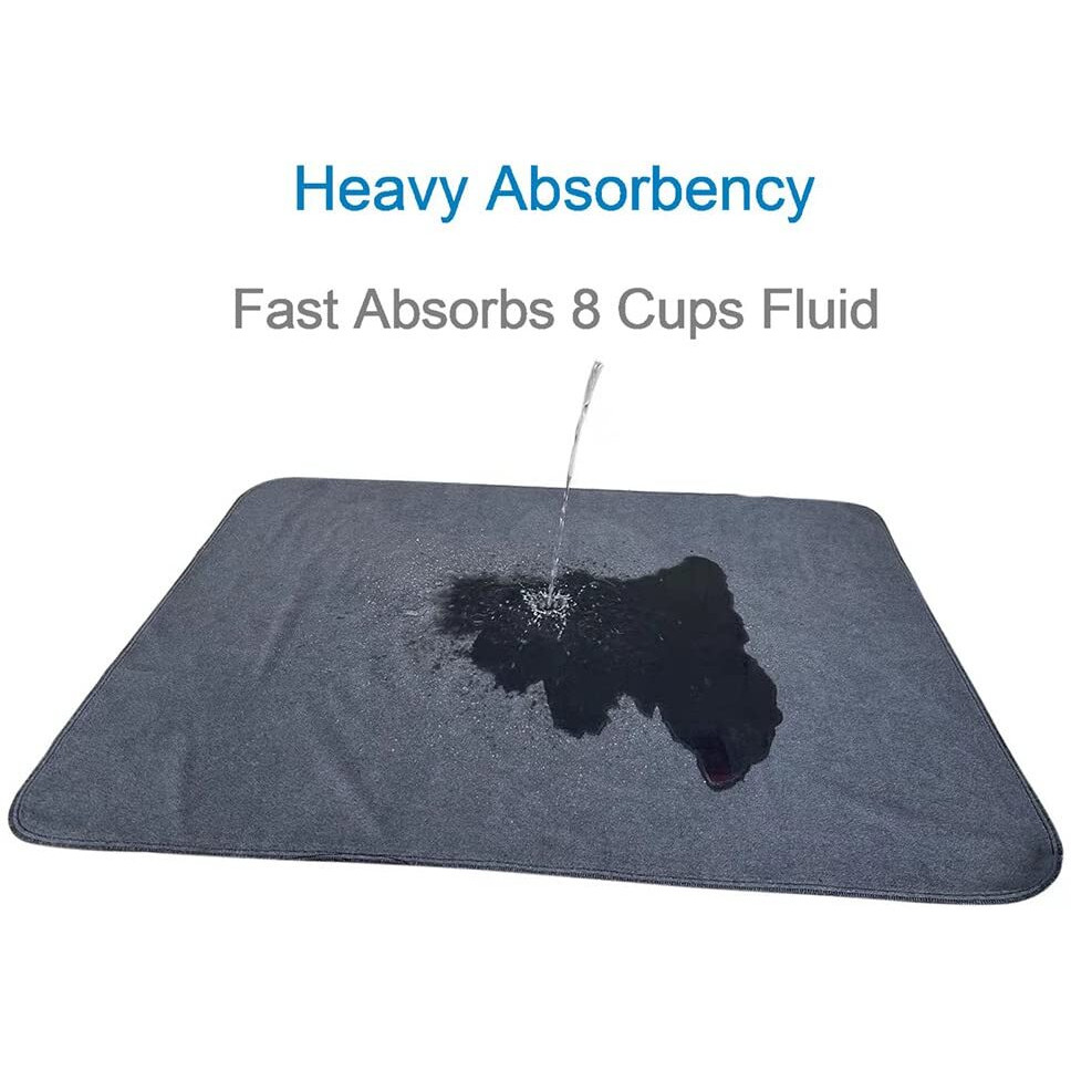 Peepeego Non-Slip Dog Pads Extra Large 72"" X 72""  Washable Puppy Pads With Fast Absorbent  Reusable  Waterproof For Training  Whelping  Housebreaking  Incontinence  For Playpen