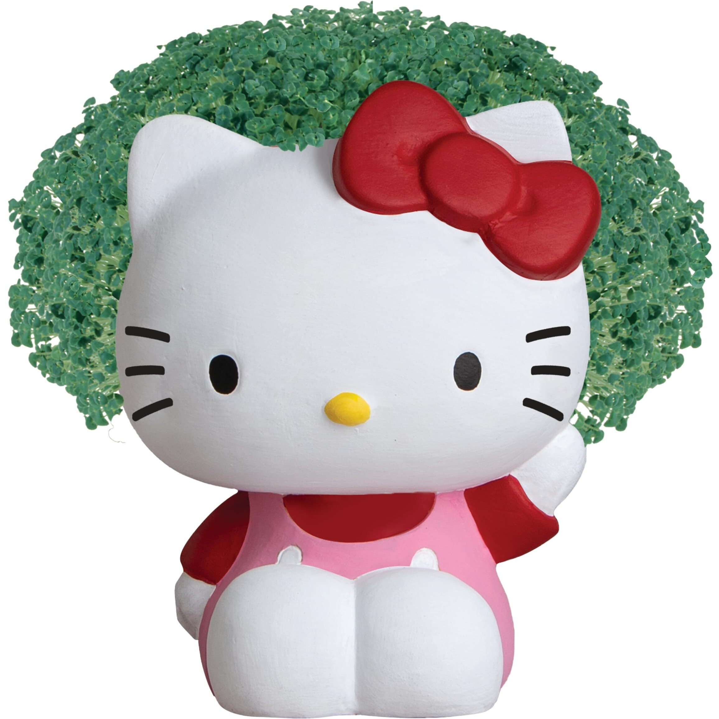 Chia Pet Hello Kitty With Seed Pack  Decorative Pottery Planter  Easy To Do And Fun To Grow  Novelty Gift  Perfect For Any Occasion