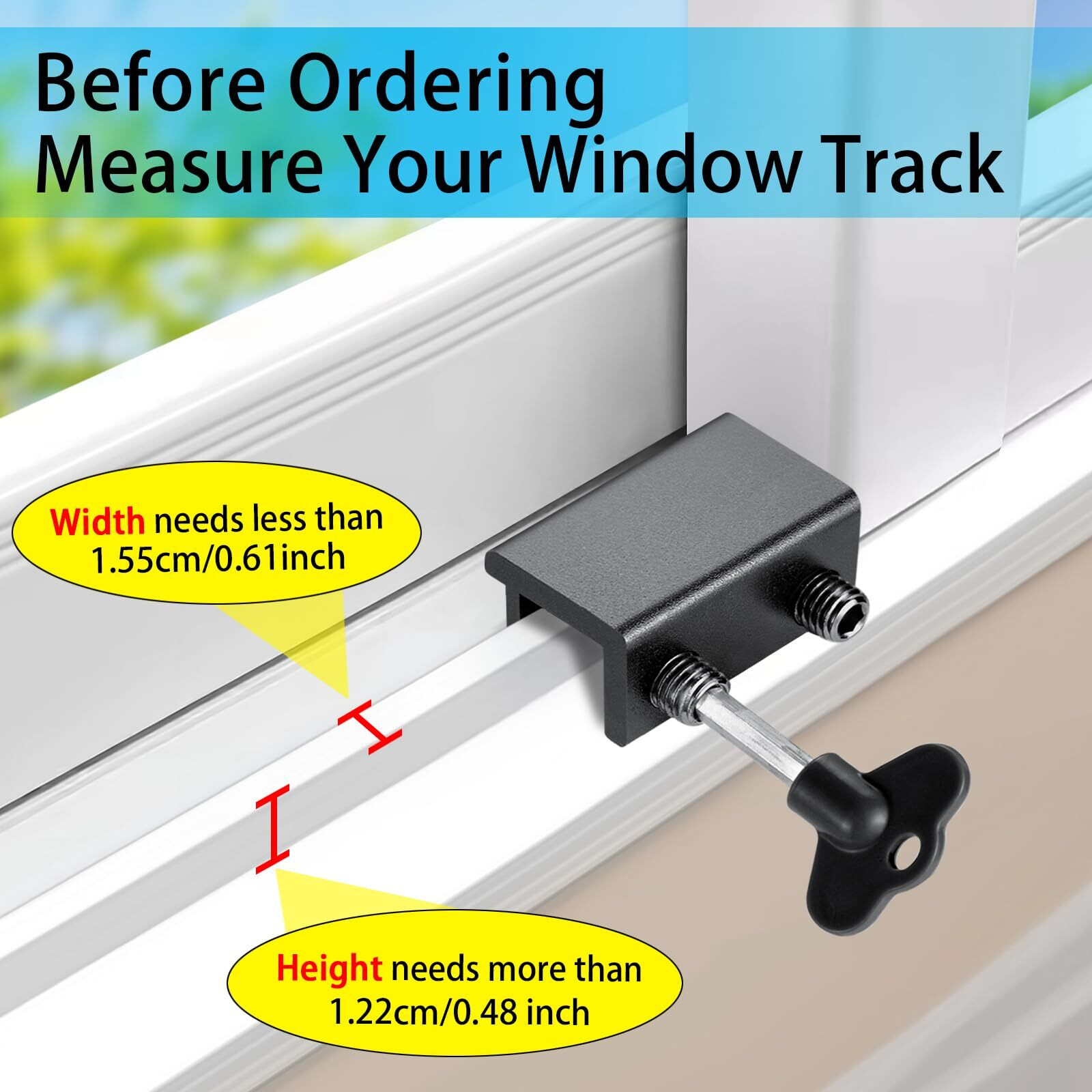Window Locks (4 Sets)  Window Locks For Up And Down Windows  Sliding Window Locks  Window Locks For Horizontal Sliding Windows  Child Proof Window Locks Security  Adjustable Window Stoppers (Black)
