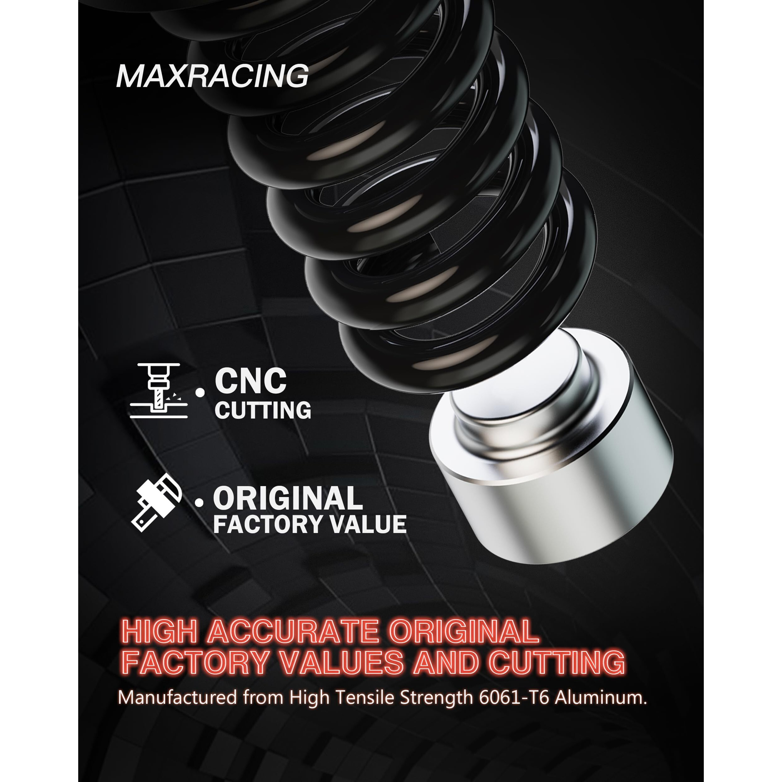 Maxracing 1.5 "" Rear Leveling Kit & Rear Lift Spacers Compatible With 2009-2025 Dodge Ram 1500/2000-2020 Tahoe / 2000-2020 Suburban 1500/2002-2013 Avalanche 1500/2000-2020 Gmc Yukon 1500 2Wd/4Wd