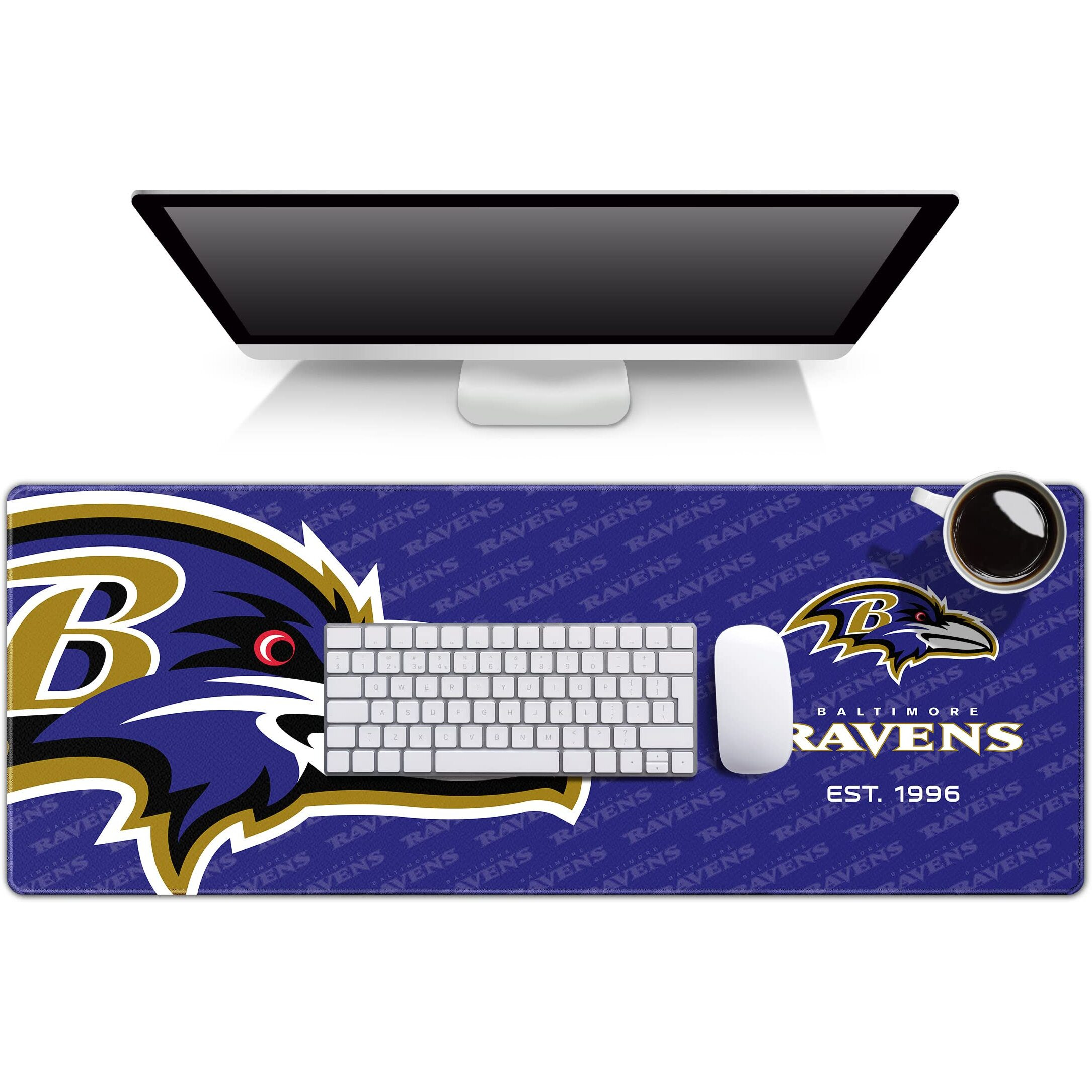 Youthefan Nfl Baltimore Ravens Logo Series Desk Pad Smu