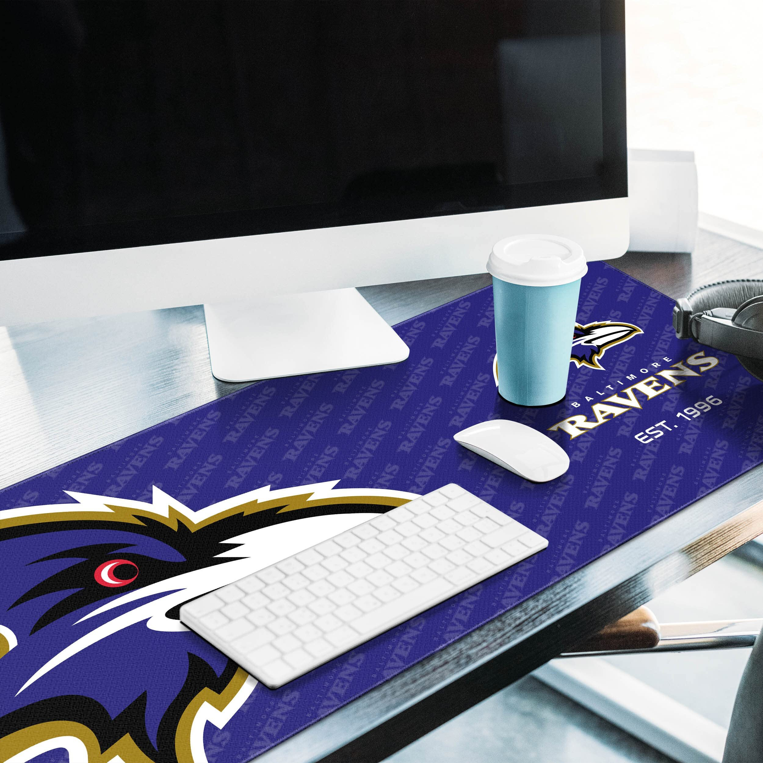 Youthefan Nfl Baltimore Ravens Logo Series Desk Pad Smu