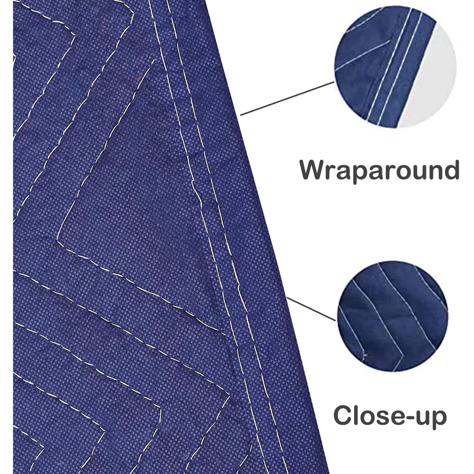 Ponghei 2 Moving Blankets 40"&quotX 72"" Heavy Duty Packing Blankets For Moving Shipping Thick Furniture Wrapping For Moving Supplies Professional Quilted Shipping Blankets