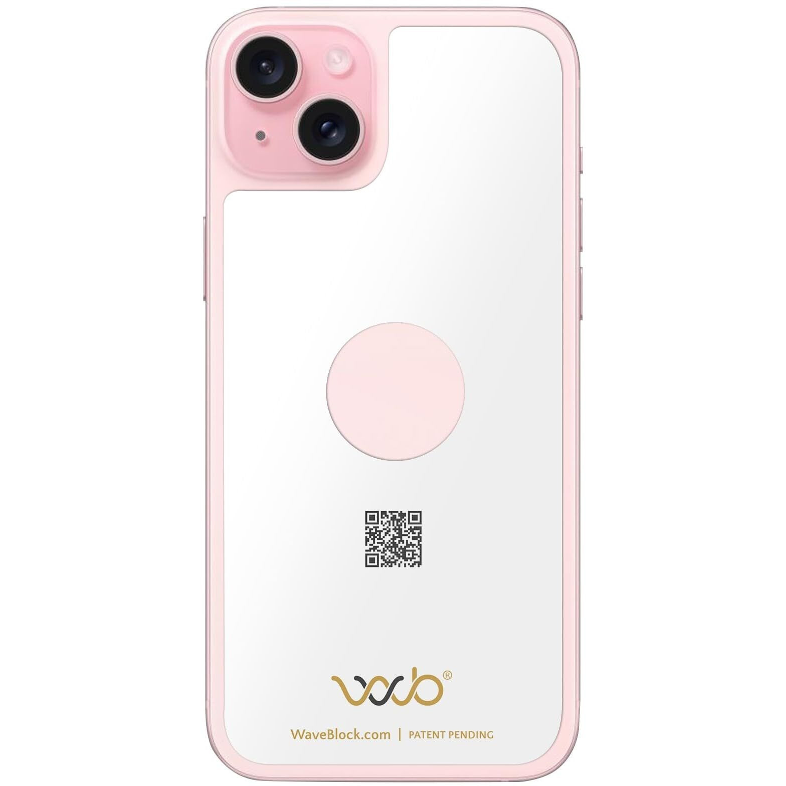 Waveblock Emf Blocker For Cell Phone - Made For Iphone 15 Pro - The Only Patented Real Scientifically Backed Lab-Tested 5G-Shield Emf Reduction Sticker  Usa Made  Protect Yourself & Loved Ones White