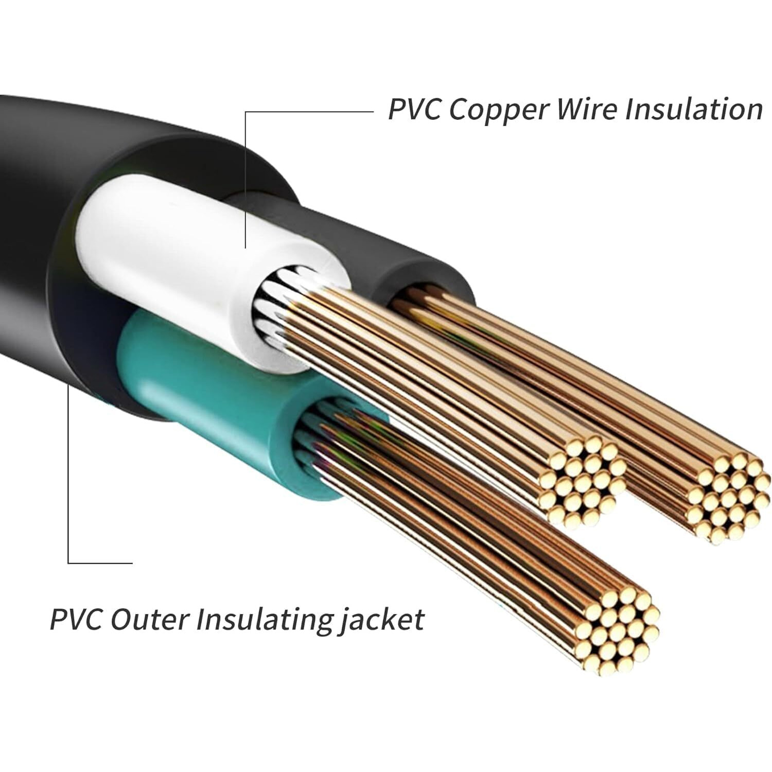 Honderson Flat Plug Indoor Extension Cord  Ul Listed  16 Gauge 8Ft Brown 3 Prong Heavy Duty Extension Cord  16/3 Sjtw 13A Power Extension Cord For Lights  Appliances  Home