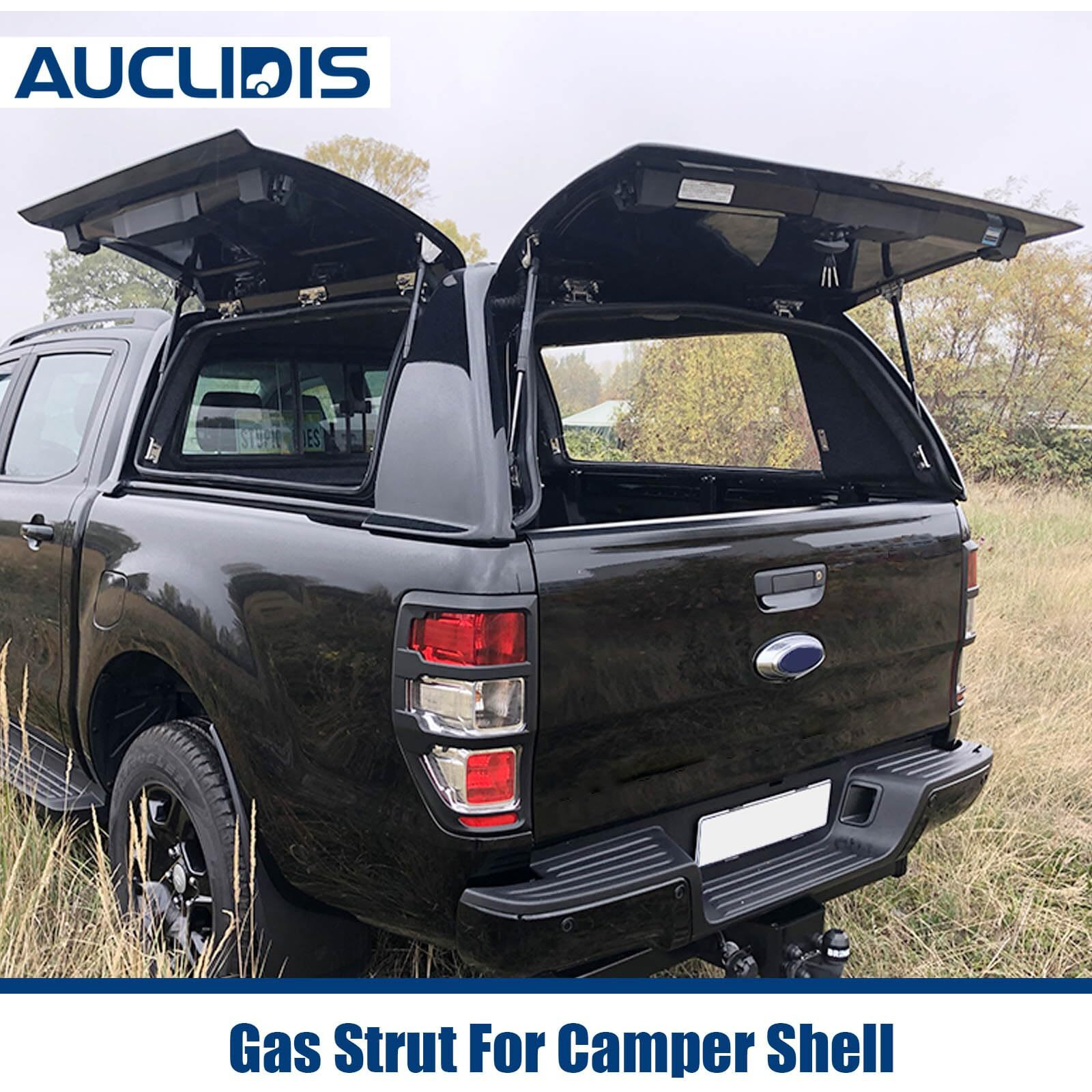 C16-02622 17 Inch 28Lb/125N Gas Strut Shock Spring Lift Support For Leer Camper Shell Truck Topper Cap Canopy Door Window Toolbox Snugtop Replacement Parts  C1615041 C1615070  Set Of 2 By Auclidis