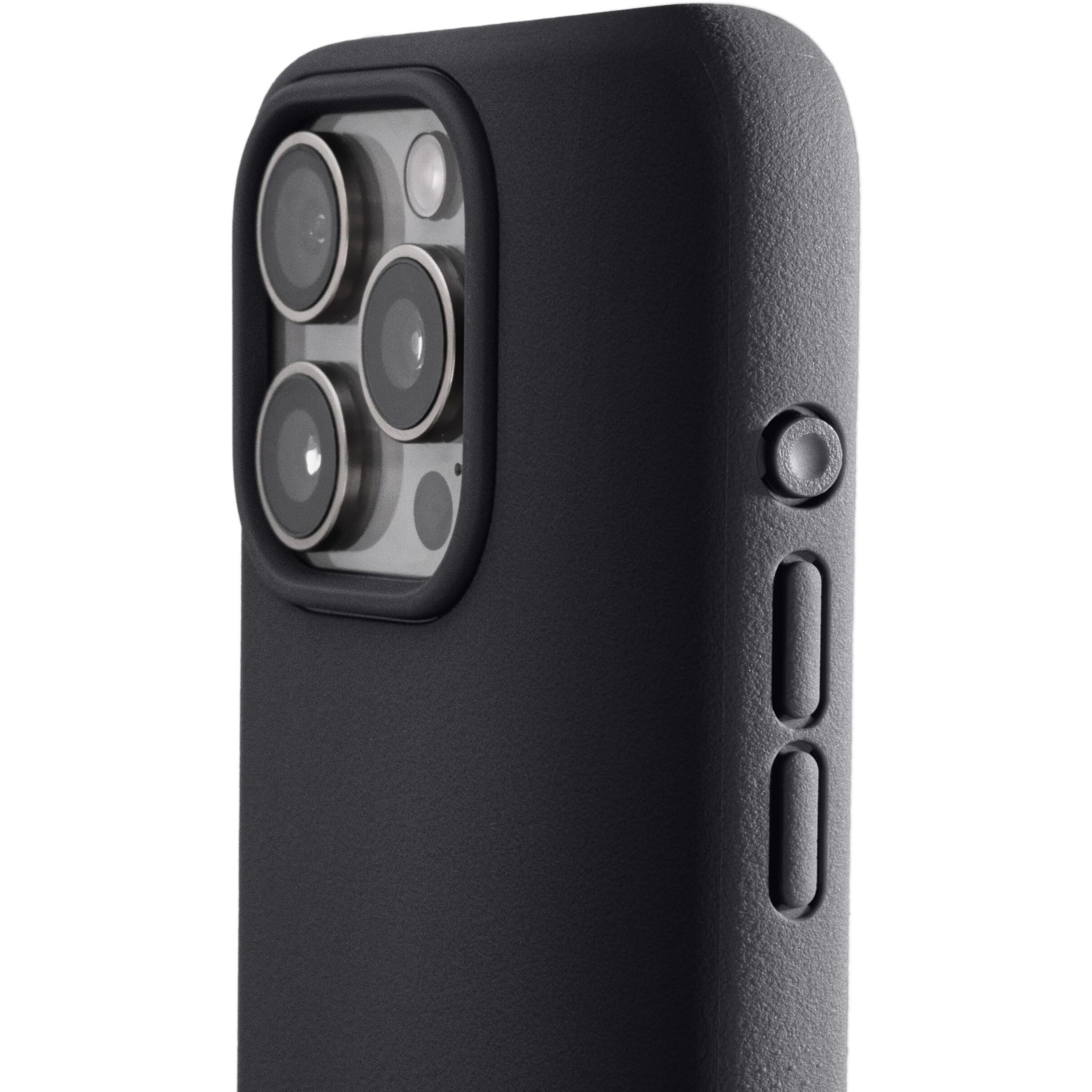 Tineeowl For Iphone 16 Pro Magnetic Case  Compatible With Magsafe  Tpu  Minimalist  Slim/Thin  Grippy  Microfiber Lining  Rounded Action Button - Dune Series (Almost Black  Iphone 16 Pro)