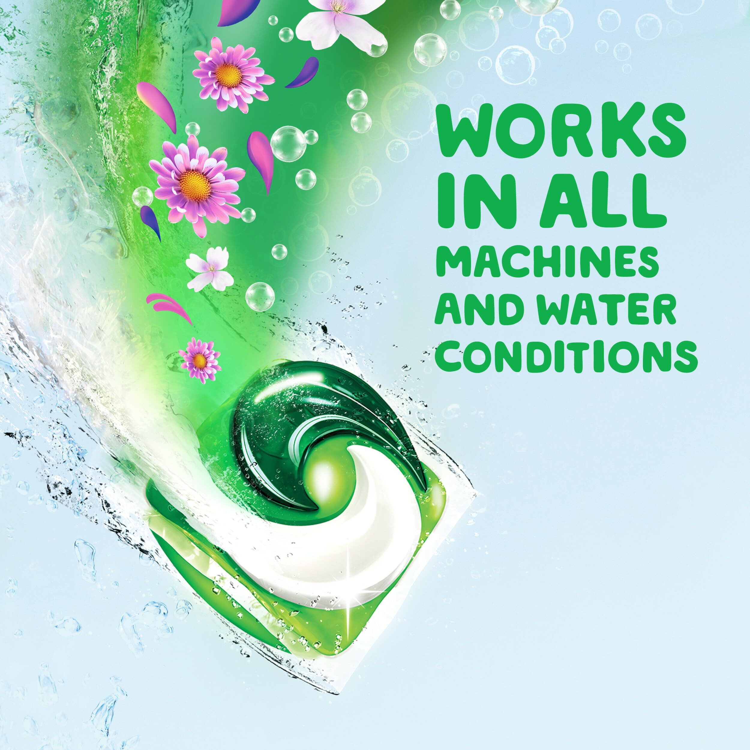 Gain Flings Laundry Detergent Soap Pacs  He Compatible  Long Lasting Scent  Moonlight Breeze Scent  76 Count
