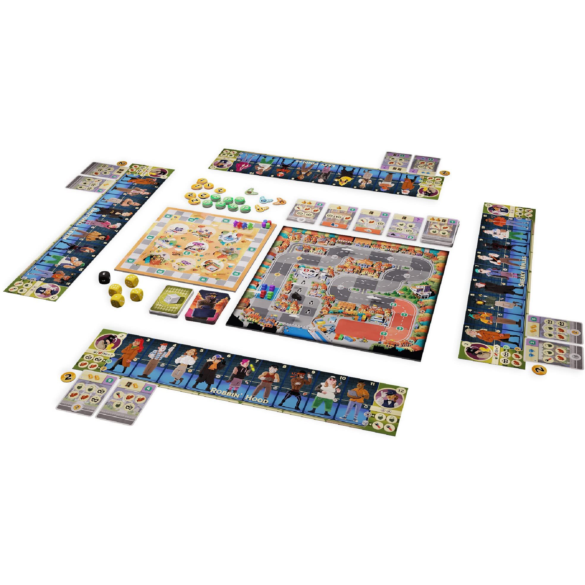 Matagot Bad Company Board Game | Gang Heist Themed Set Collection Strategy Game | Fun Family Game For Kids And Adults | Ages 8+ | 1-6 Players | Average Playtime 30-45 Minutes | Made By Matagot