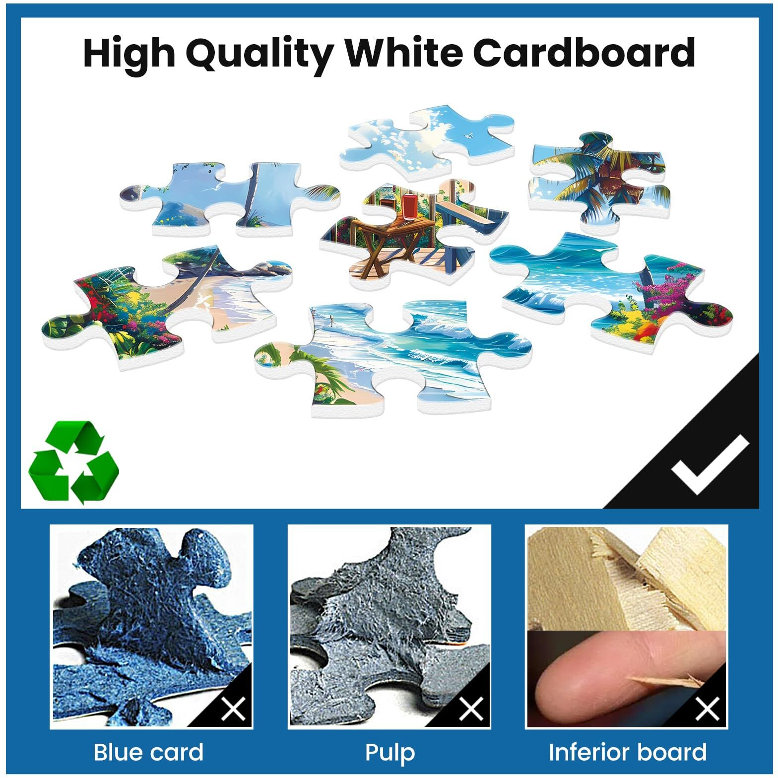 Jigsaw Puzzles For Adults 500 Pieces  Interlock Perfectly Letter On Back No Dust  Home Decor Birthday Party Gift Toy For Men Women Elders Seniors  11 Poster Educational Toys & Games | 20.5 X 15 In