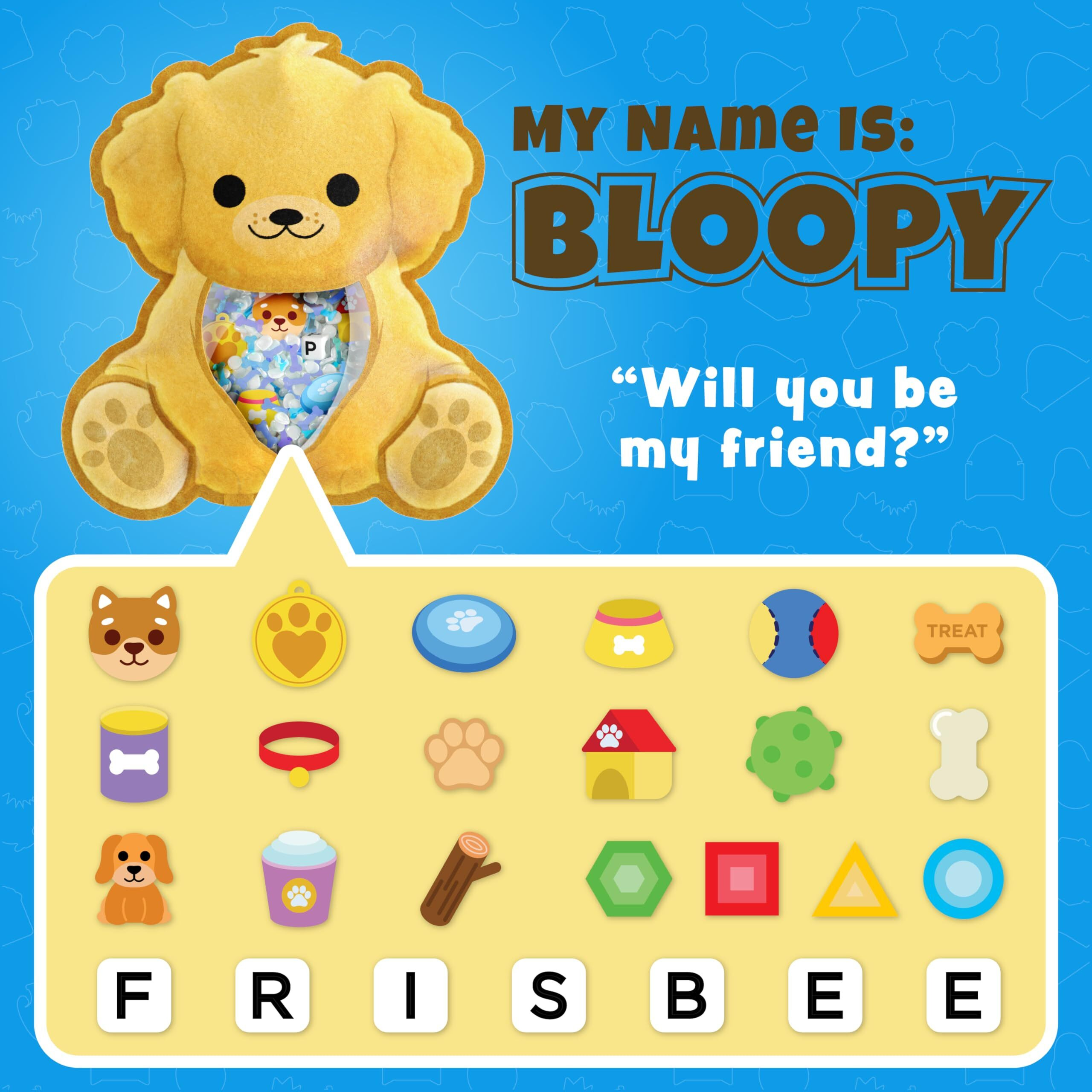 Bizyboo - The Original Seek & Find Plush - Hidden Object Search Problem Solving Educational Matching Game For Kids 2 And Up (Bloopy)