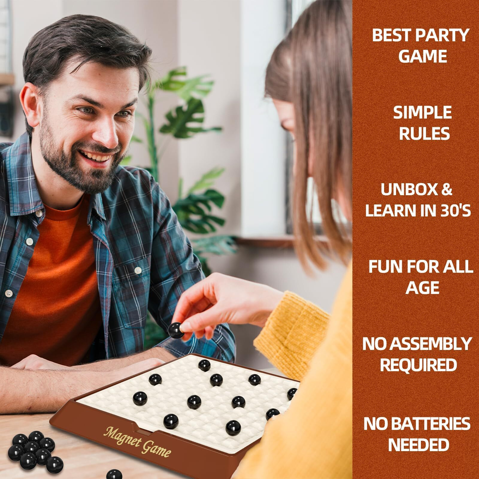 Magnetic Game Chess  Magnet Games For Adults And Kids With Storage Board  Magnet Chess Game With Stones  Board Game For Family Game Night  2-4 Players