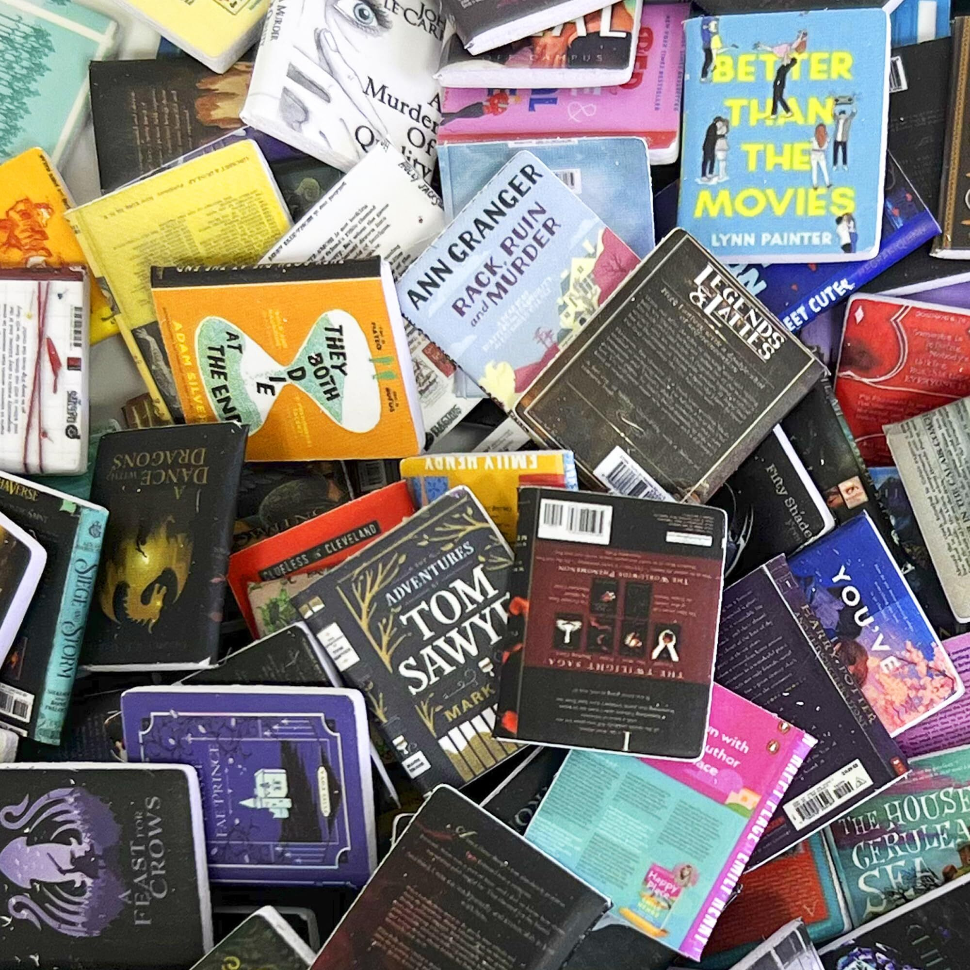 200 Pcs Book Miniatures Set  Mini Books For Anxiety Bookshelf  Dollhouse Decor  Diy Crafting  Accessories Mini Miniatures Books