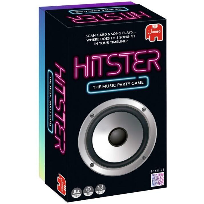 Jumbo Hitster - The Music Party Card Game  Fun Music Quiz Card Game  2-10 Players - 300 Plus Iconic Music Hits - Great For Adult And Family Game Nights (Us Edition)