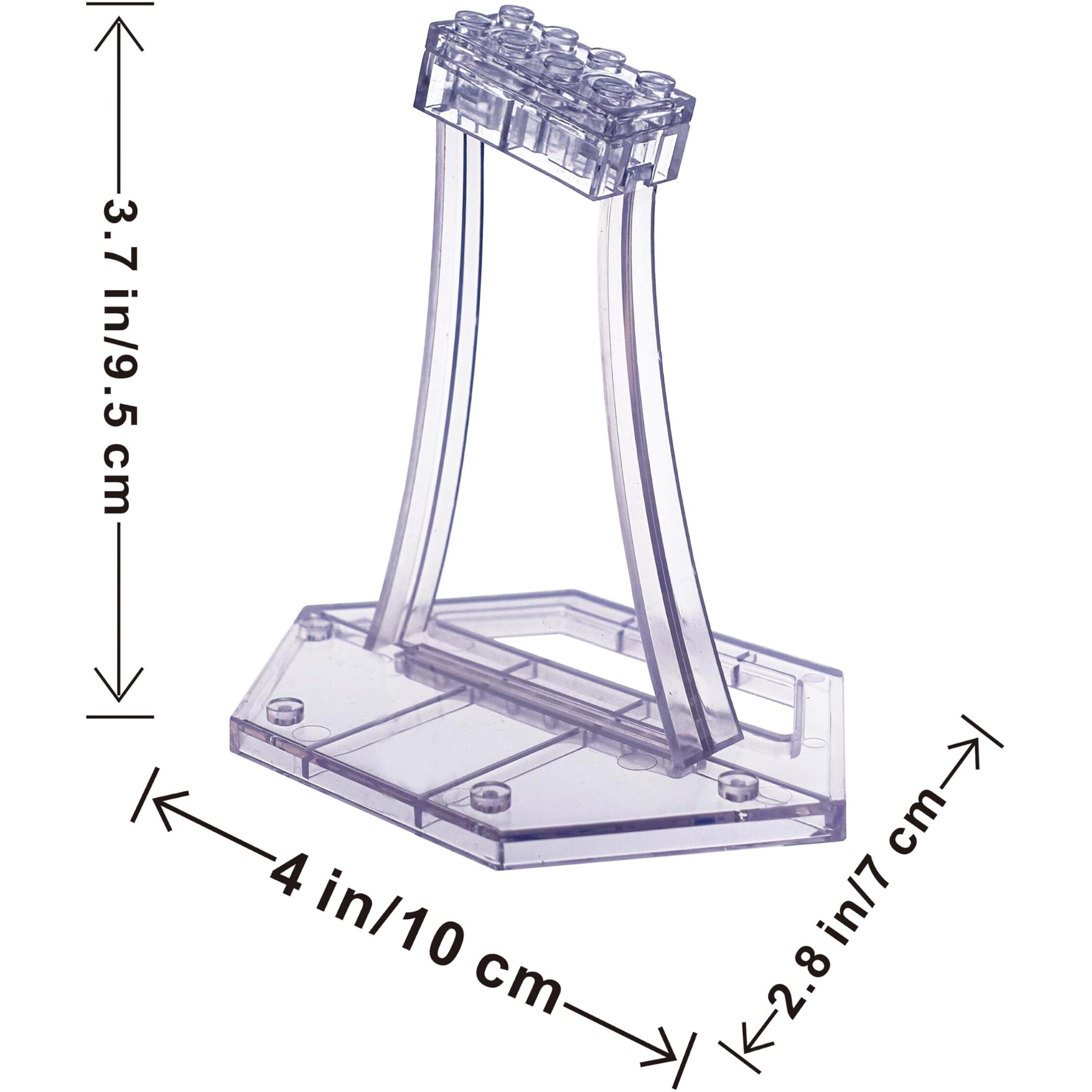 Display Stand For Lego 75301 X-Wing Starfighter  75348 75346 75347 Tie Bomber  75333 Jedi Starfighter  For Plane Building Block Set Etc. Plastic Transparent Angled Display Stand Only.