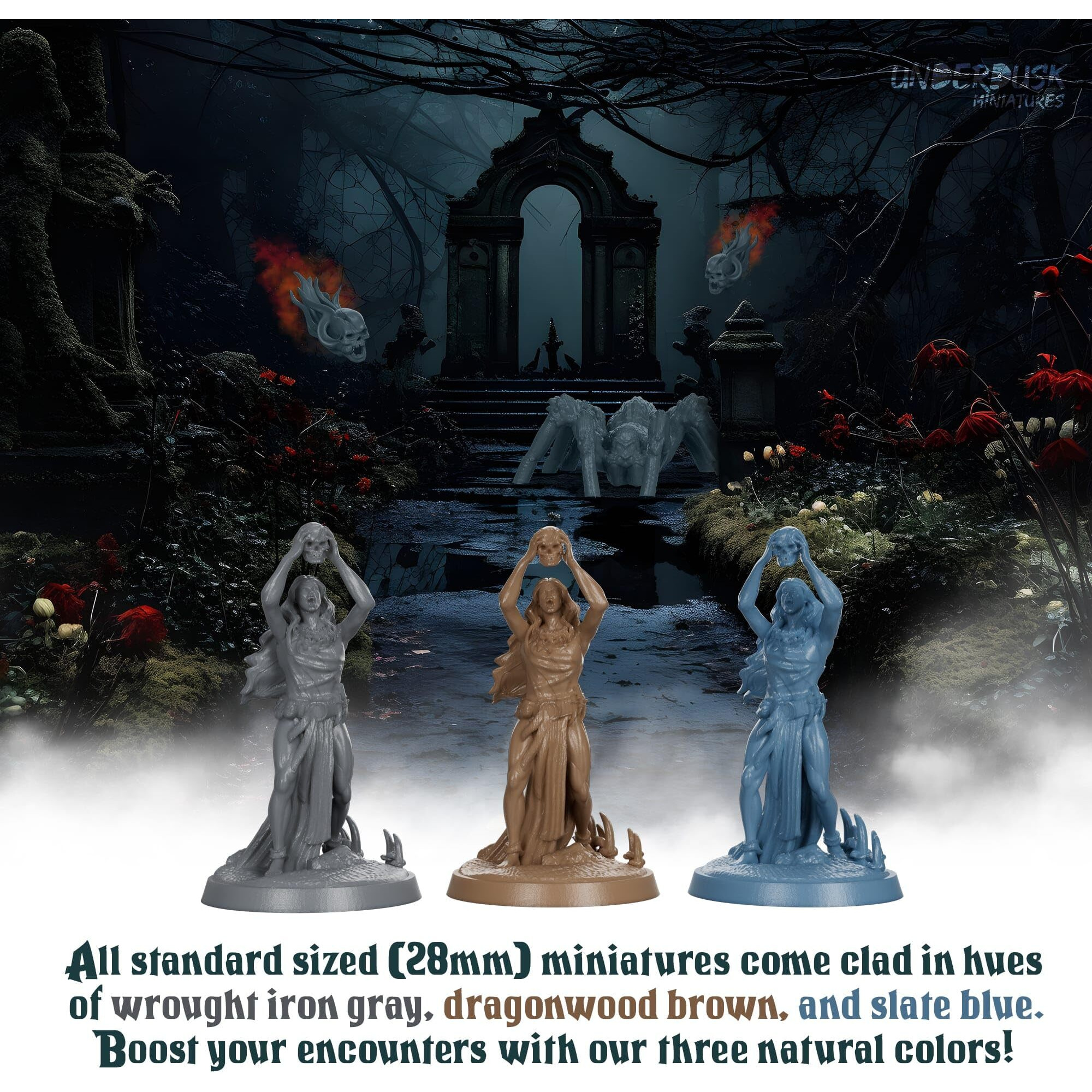 Chaotic Encounters - 64 Tabletop Gaming Miniatures For Rpg/Dnd Miniatures/Bulk Dungeons & Dragons Miniatures/D&D Miniatures Monsters/Dnd Minis/Dnd Figures Starter Pack/Pathfinder