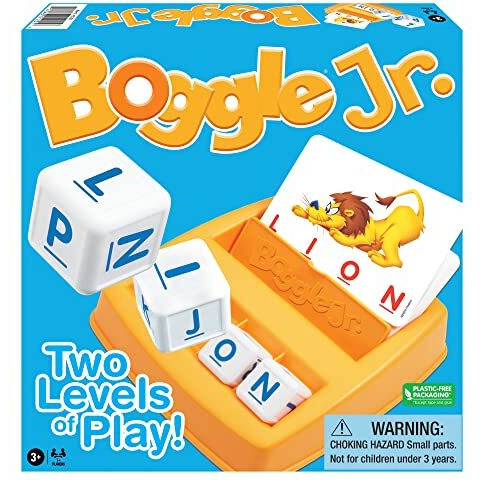 Boggle Jr  The Original Grow-With-Me Alphabet Learning Game By Winning Moves Games Usa  Word And Picture Recognition Learning Game For Kids Ages 3+