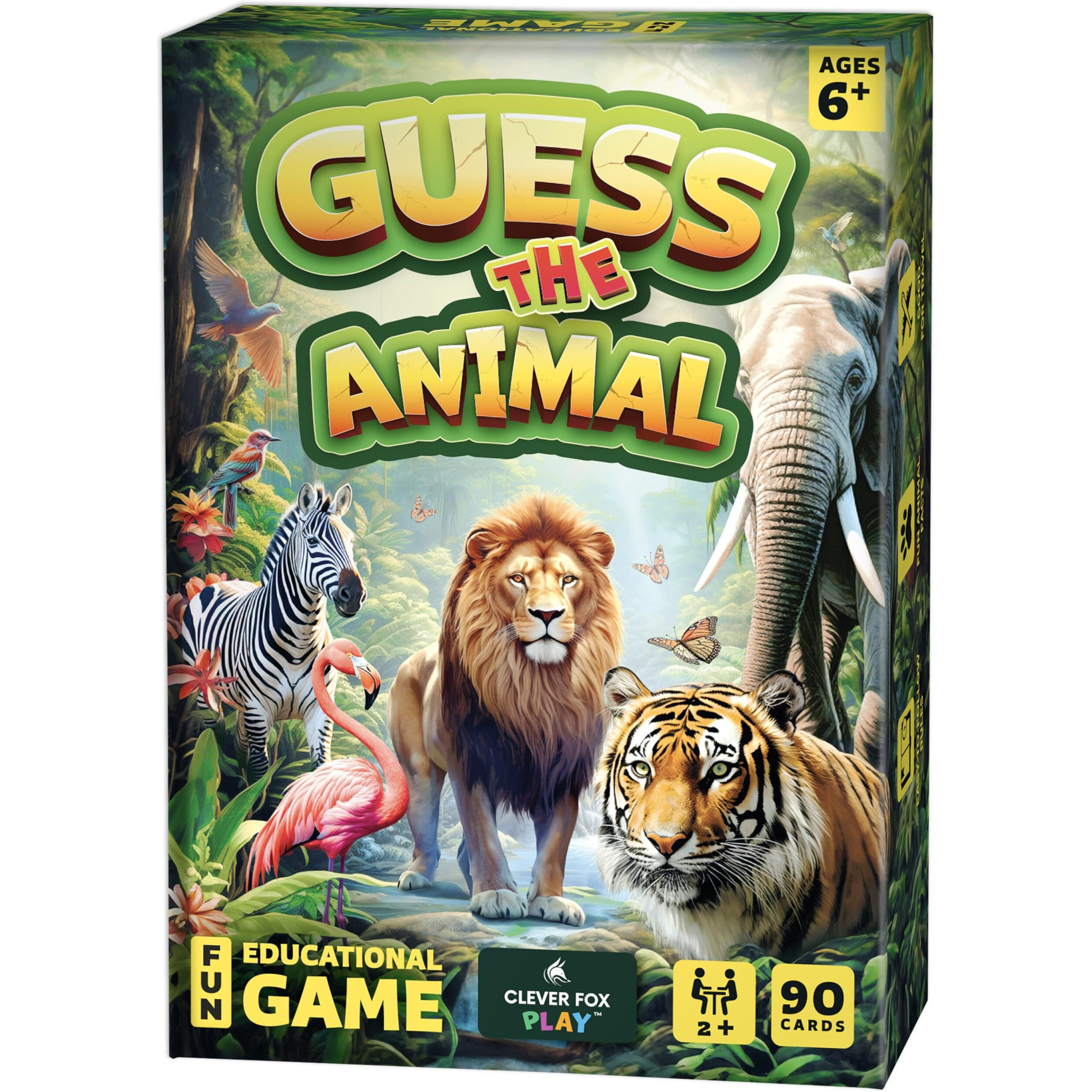 Guess The Animal - Educational Animal Guessing Game For Kids & Family - Fun Indoor & Car Childrens Game For Learning Animals  Perfect For Girls  Boys Ages 6  7  8  9  10