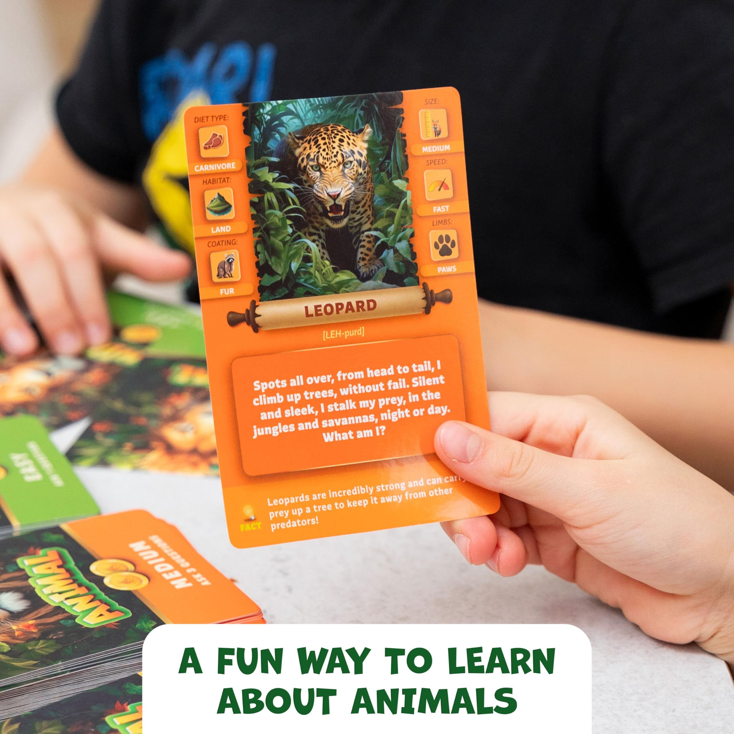 Guess The Animal - Educational Animal Guessing Game For Kids & Family - Fun Indoor & Car Childrens Game For Learning Animals  Perfect For Girls  Boys Ages 6  7  8  9  10