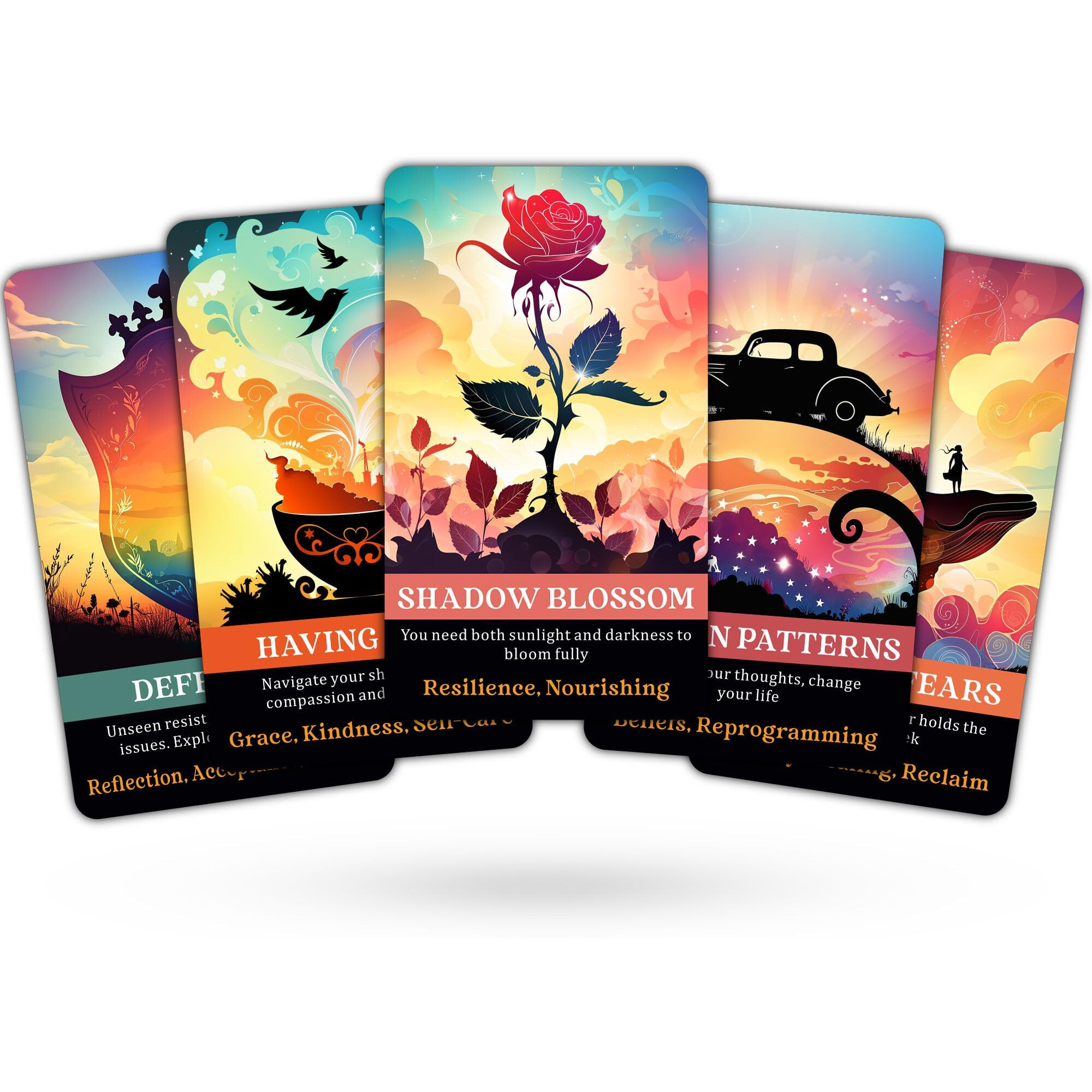 Gzxinke Shadow Work Oracle Cards  Inner Healing Oracle Deck  Self Reflection Oracle Deck For Beginners  Clarifying Karma  Healing Energy Cards