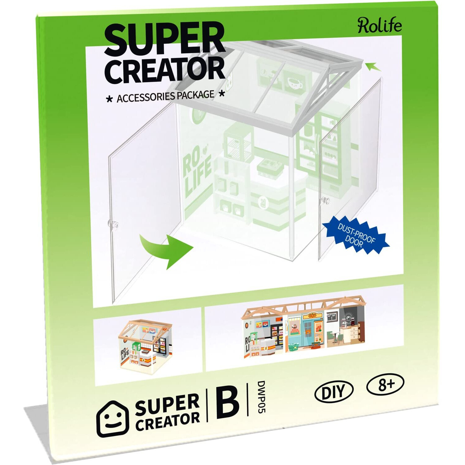 Rolife Dust Cover Door For Plastic Mini House Building Set P05