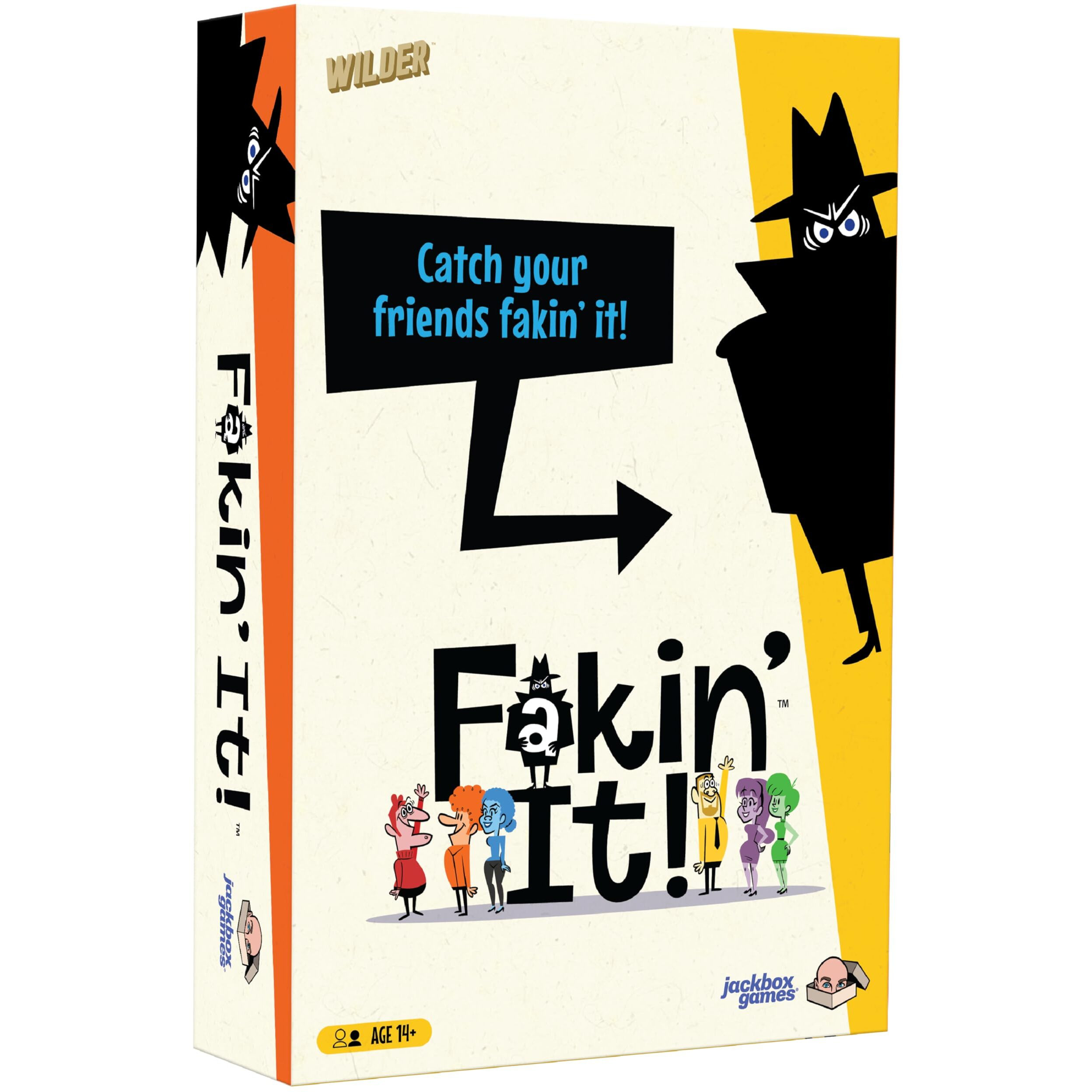 Jackbox Games Fakin It Board Game - For Adults & Teens - Fun Social Deduction Card Game For Ages 14 & Up - Hilarious Board Game For Game Nights With Family  Friends & More (3-6 Players)