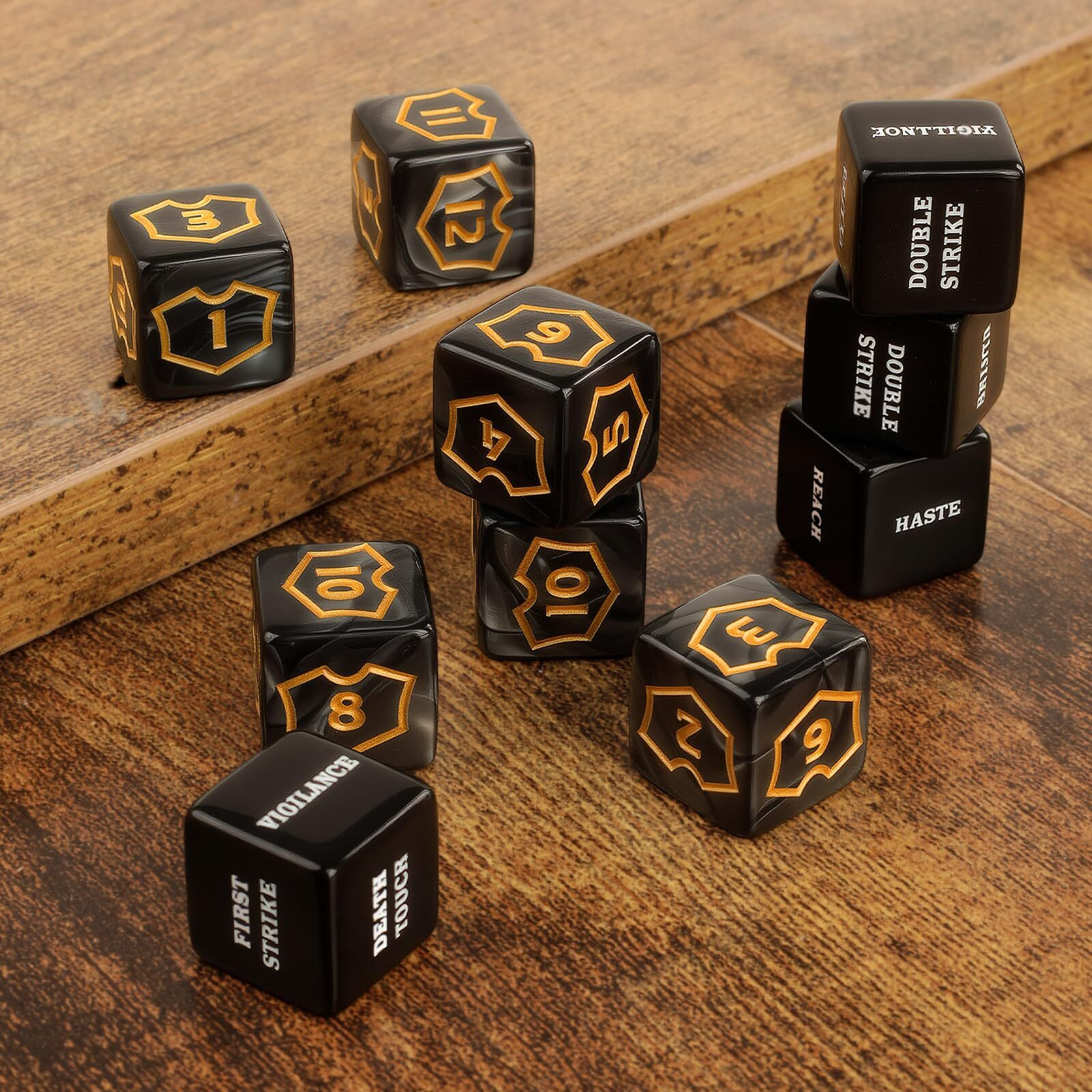48 Pieces Mtg Counter Keyword Counters Life Counter Tokens Dice Buff Tokens Compatible With Magic Card Game Accessories Ccg Creature Stats (Classic  48)