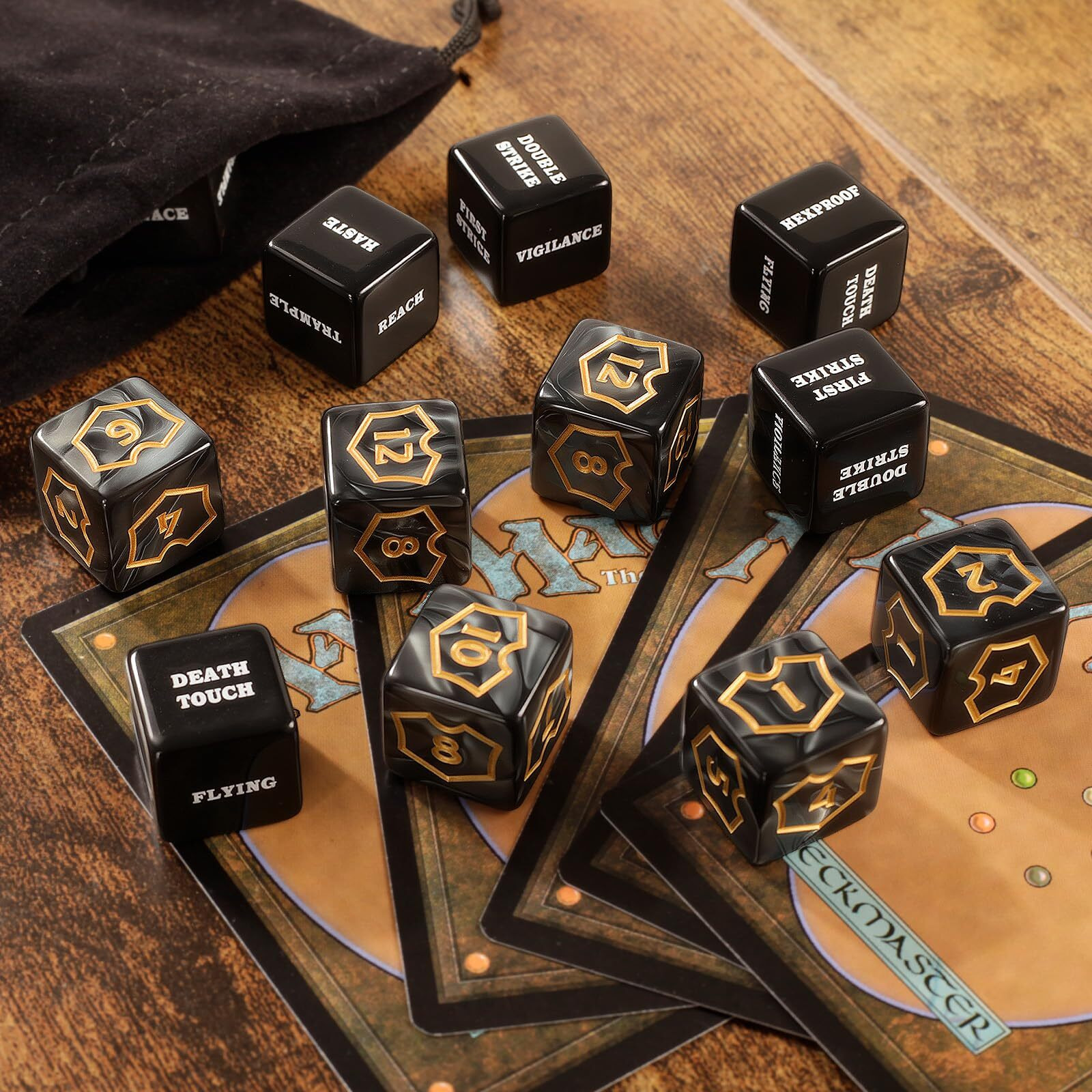 48 Pieces Mtg Counter Keyword Counters Life Counter Tokens Dice Buff Tokens Compatible With Magic Card Game Accessories Ccg Creature Stats (Classic  48)