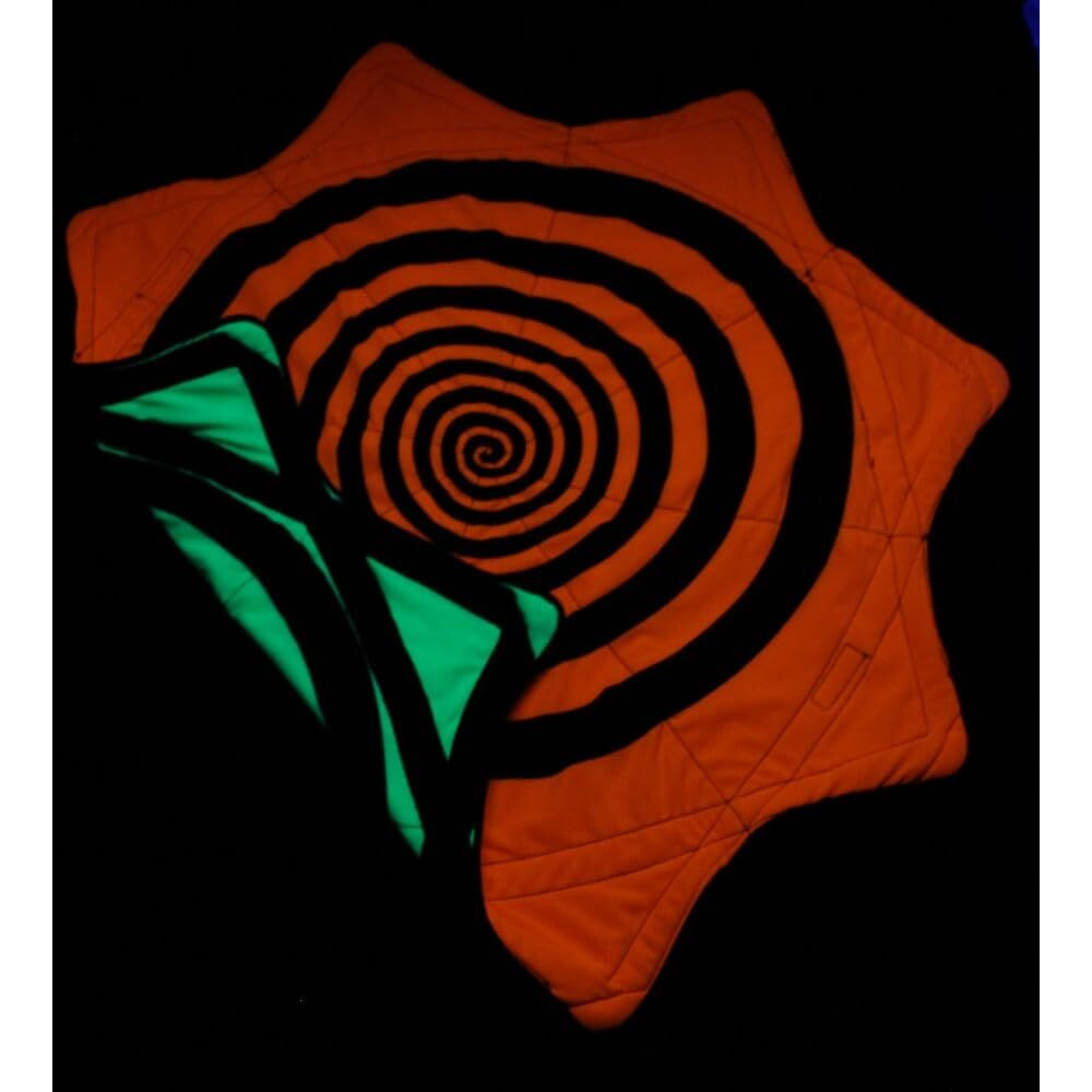 Mougee Star Mini Flow Star - Neon Series - 20&quot&quot Diameter - Smaller Size For Smaller Hands And Quicker Spins (Vertigo)