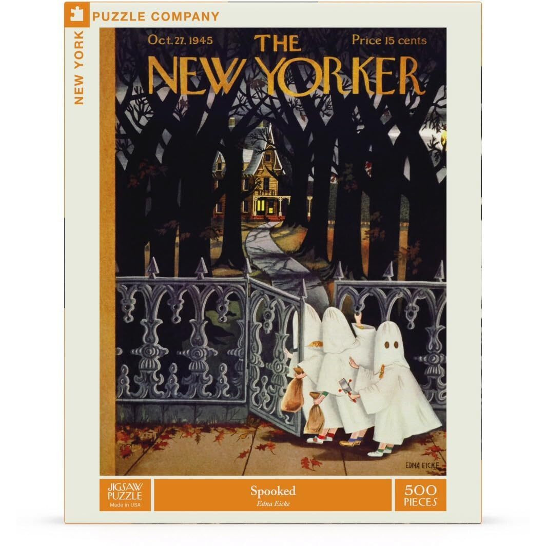 New York Puzzle Company - New Yorker Spooked - 500 Piece Jigsaw Puzzle For Adults By Eicke Edna