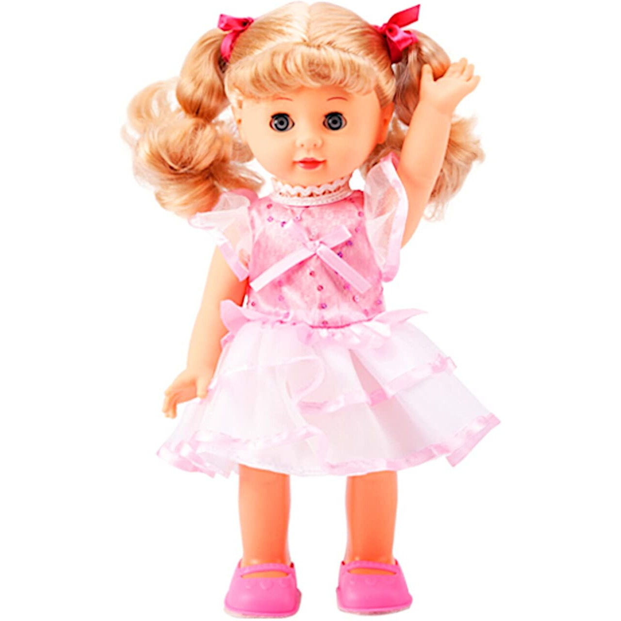 Poco Divo Princess Walking Doll 12"" Interactive Vinyl Toy Baby Sonic Control Cuddly Girl Singing Talking Blonde Fashion Beauty With Blinking Eyes
