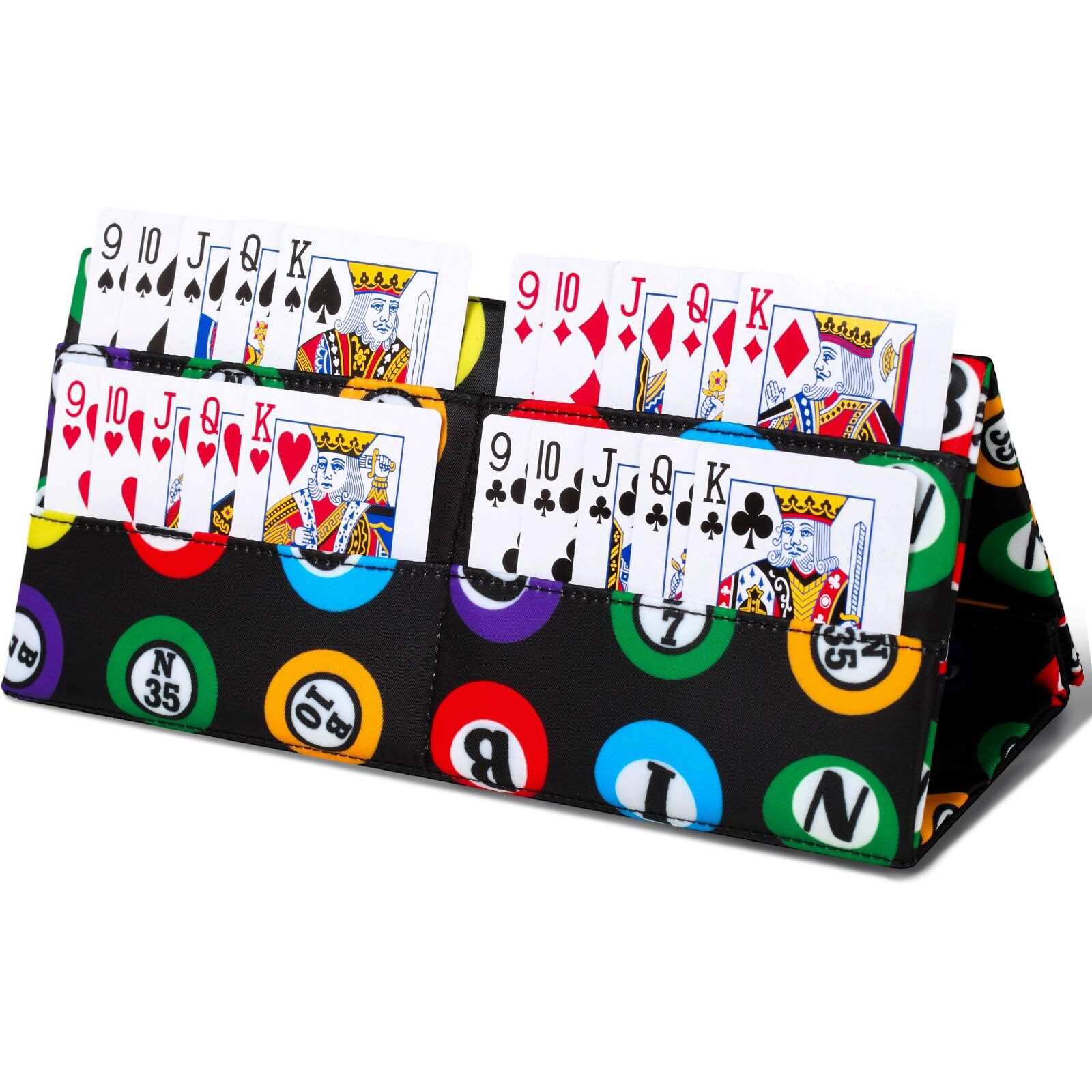Playing Card Holder For Bingo Pull Tabs Gambling Tickets Game Card Holder For Canasta Poker Bridge Cards Casino Bingo Stuff Supplies Prizes For Bingo Lovers Card Game Player Gifts For Adults Seniors