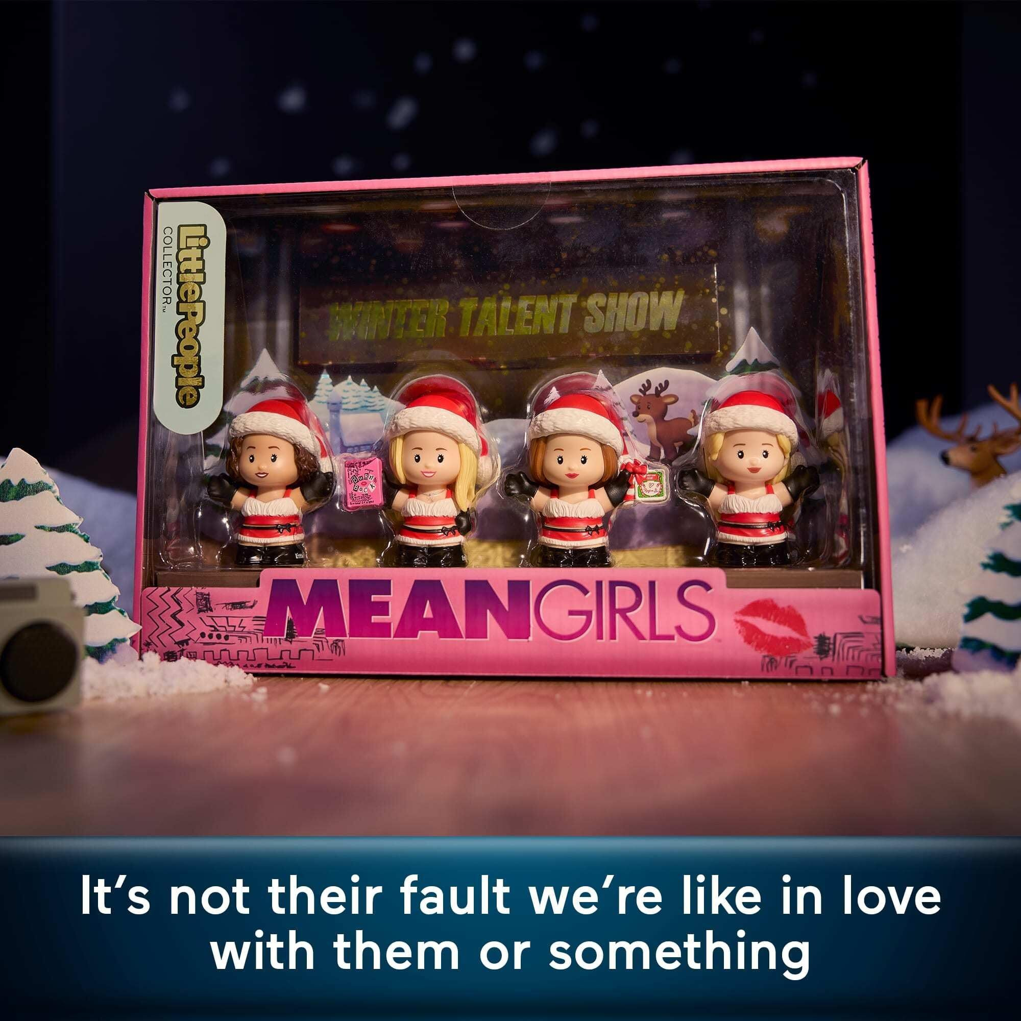 Little People Collector Mean Girls Movie Special Edition Holiday Set For Adults & Fans  4 Figures In A Display Box