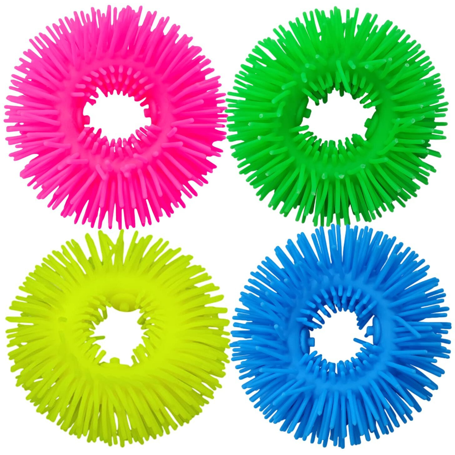 4Pack Squishy Sensory Bracelets Toys Stretchy Fidget Soft Bracelet Stress Relief For Kids