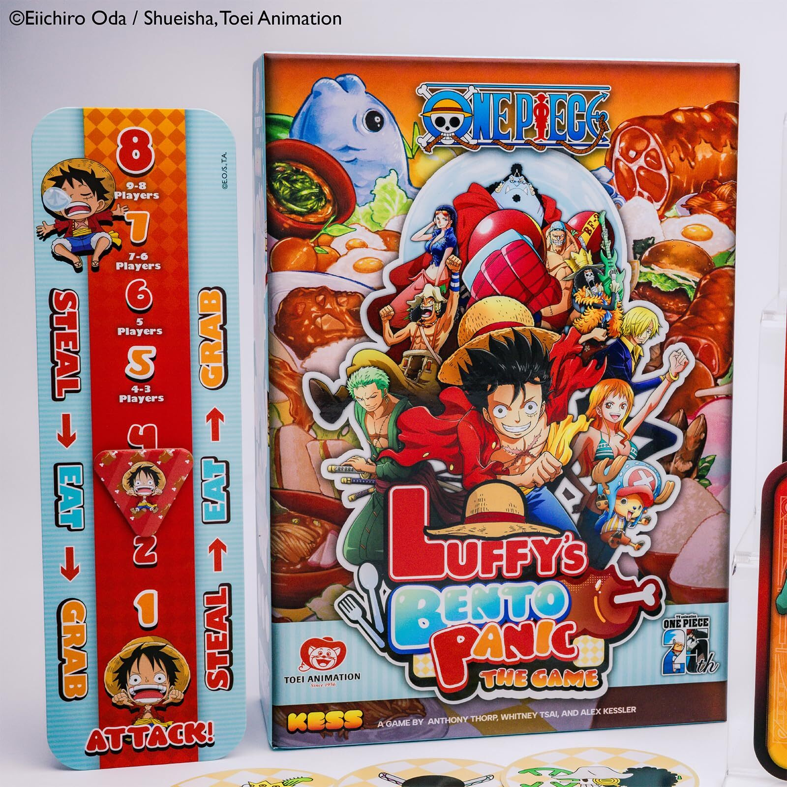 Kess One Piece Luffys Bento Panic Game For Players Ages 10 & Up  Playtime 30 Mins  Anime  Quick To Learn  Feasting Fun Lunch Is Served  With A Side Of Panic