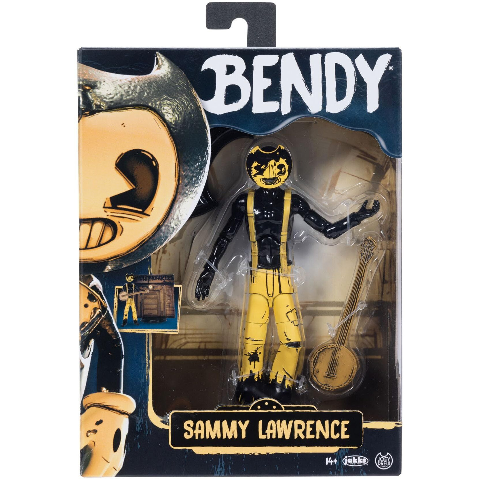 Bendy And The Ink Machine Sammy Lawrence With Banjo 5"" Action Figure From Wave 2