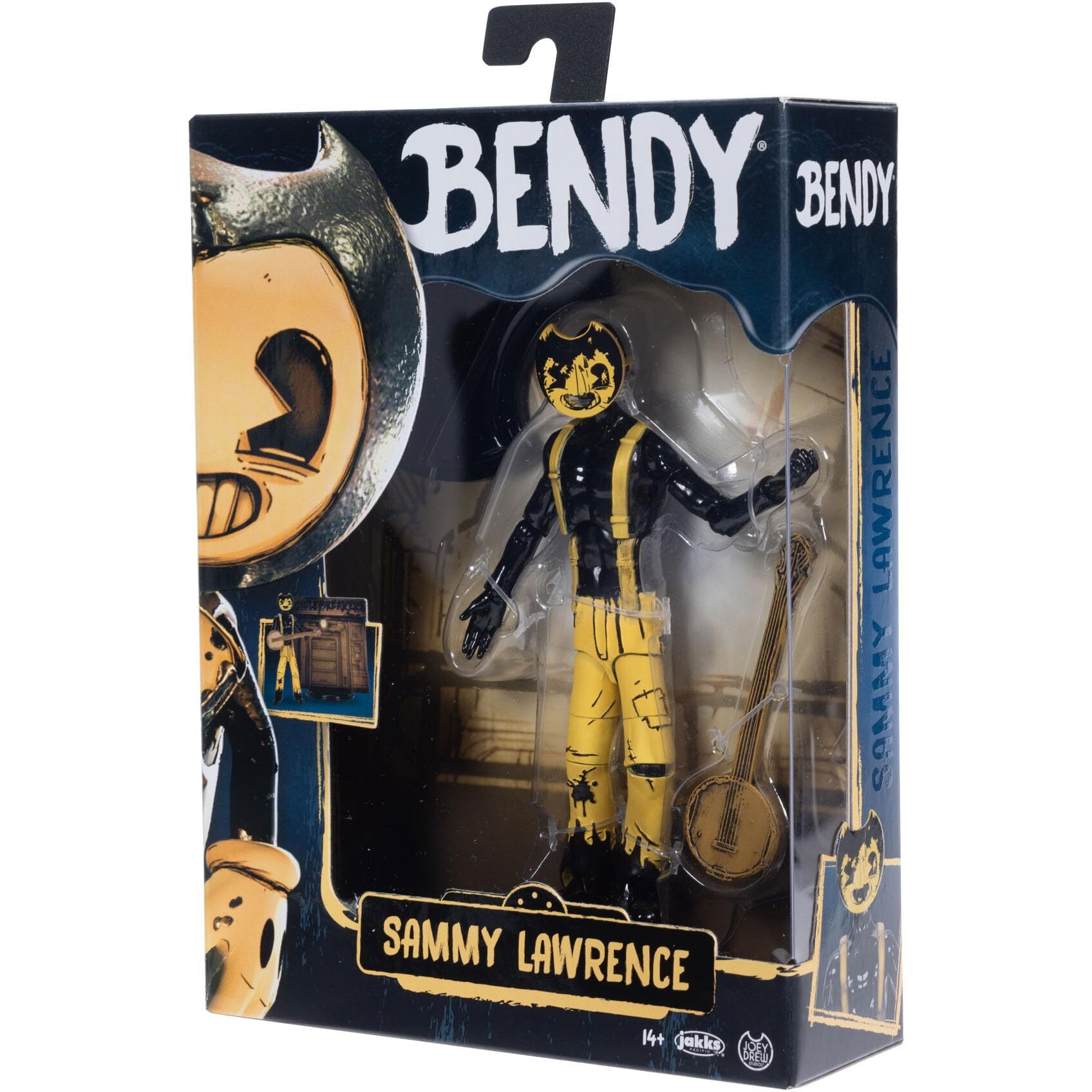 Bendy And The Ink Machine Sammy Lawrence With Banjo 5"" Action Figure From Wave 2
