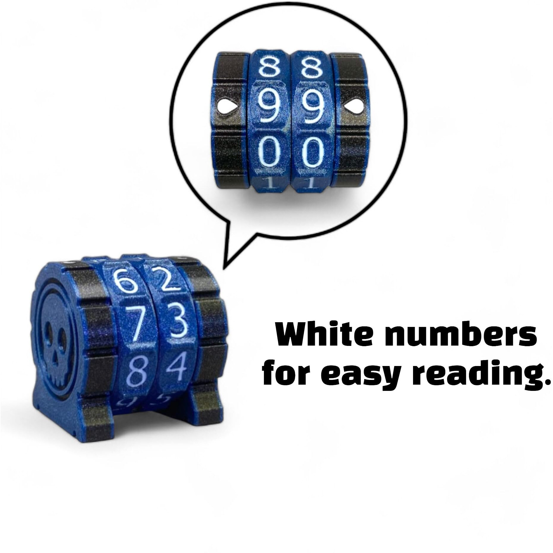 Life Counter - Game Counter - Hp Tracker For Mtg  Trpg  Board Games  Card Games... (3 Red Rings+White Numbers)