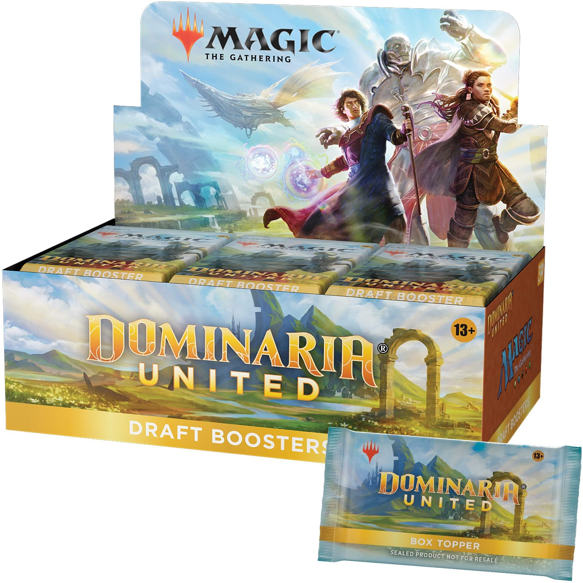 Magic The Gathering Dominaria United Draft Booster Box | 36 Packs + Box Topper Card (541 Magic Cards)