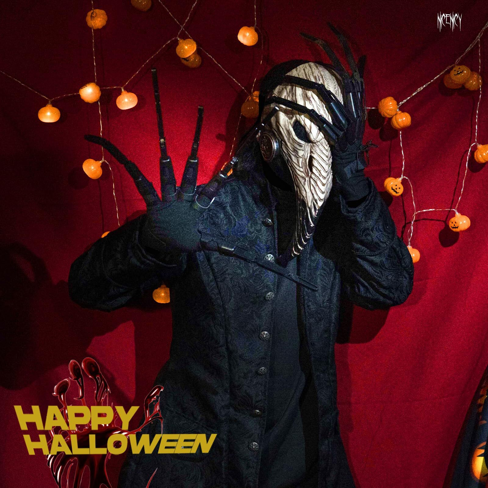 Halloween Articulated Fingers With Protective Gloves  Articulated Finger Extensions  Finger Claw With Protective Gloves  Scary And Flexible Skeleton Claws Hands  Halloween Props For Any Costume  Black