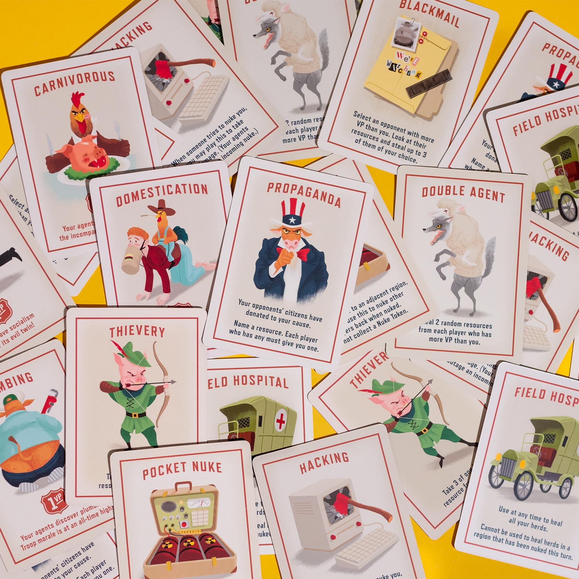 Farms Race Game - Nuke Your Friends. 1-2 Hour Strategy Board Game For Adults And Family. 2-4 Players. Ages 14+. (Standard Edition)