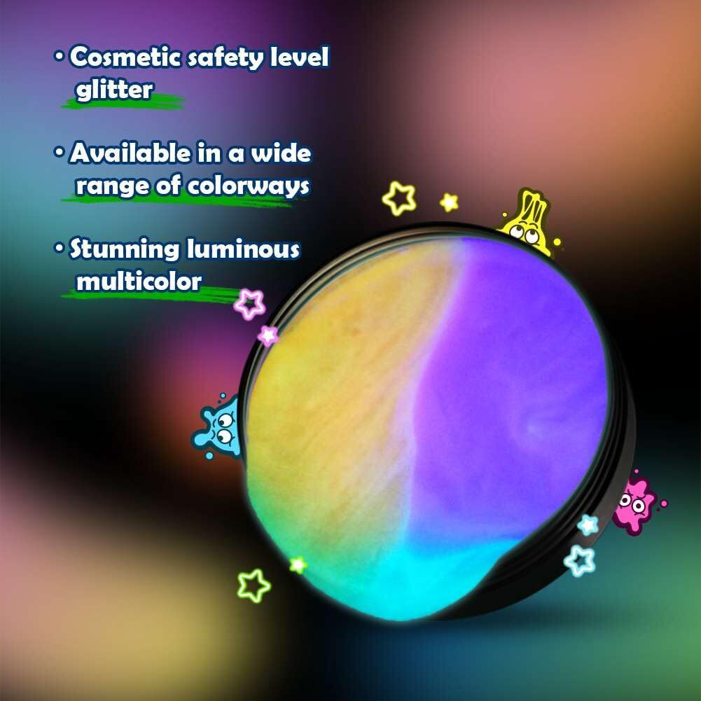 Waterelf Glow In The Dark Sensory Putty Multi-Color  Non-Toxic Stress Relief Putty  Non-Sticky Creative Fidget Putty Toy For Kids Boys Girls Adults - 3.11 Inch 3.2 Oz - P005-Rose Red/Blue/Purple